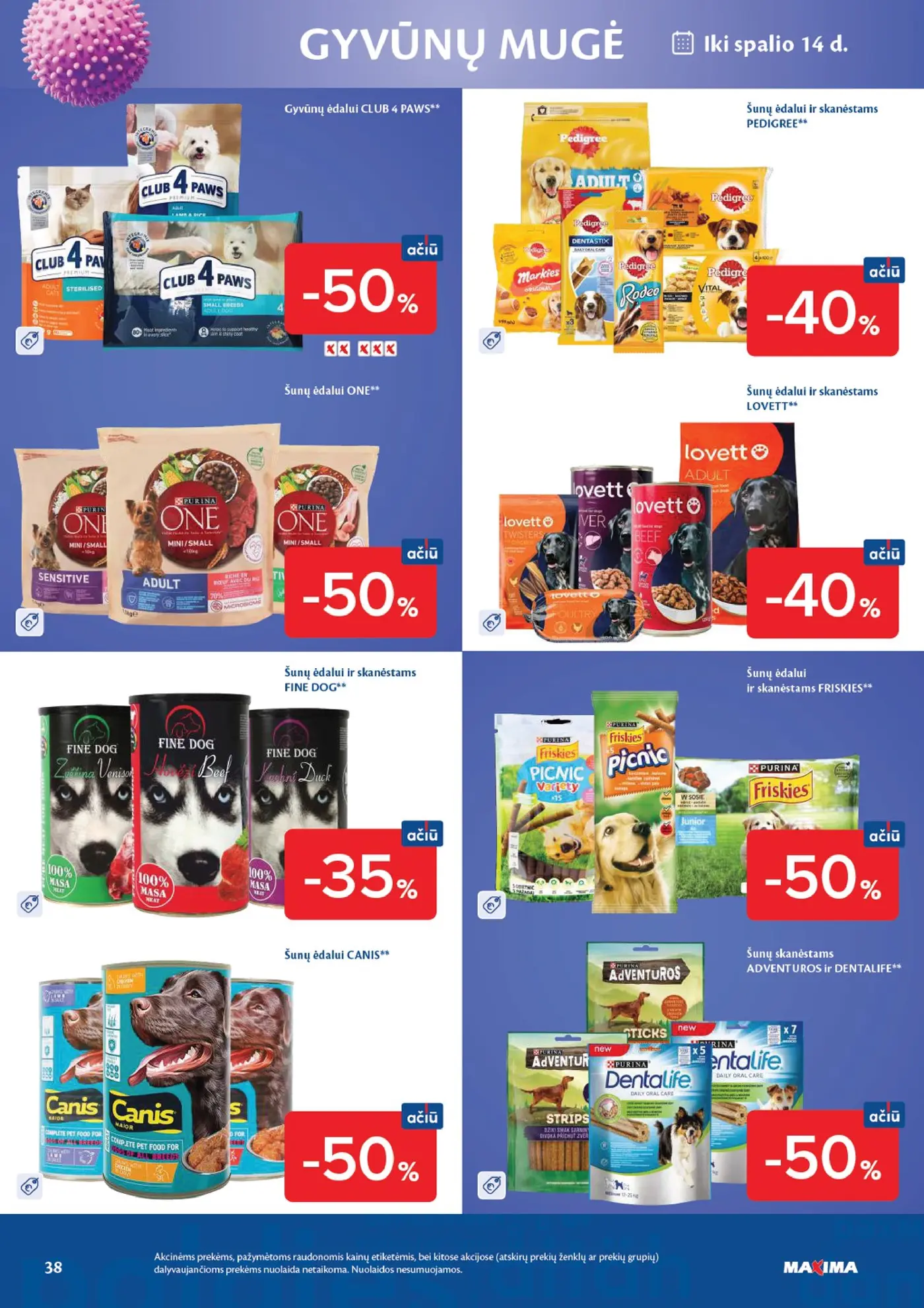 Naujas Maxima nuolaidų leidinys - AČIŪ savaitinis leidinys Nr. 41 – 38 puslapis