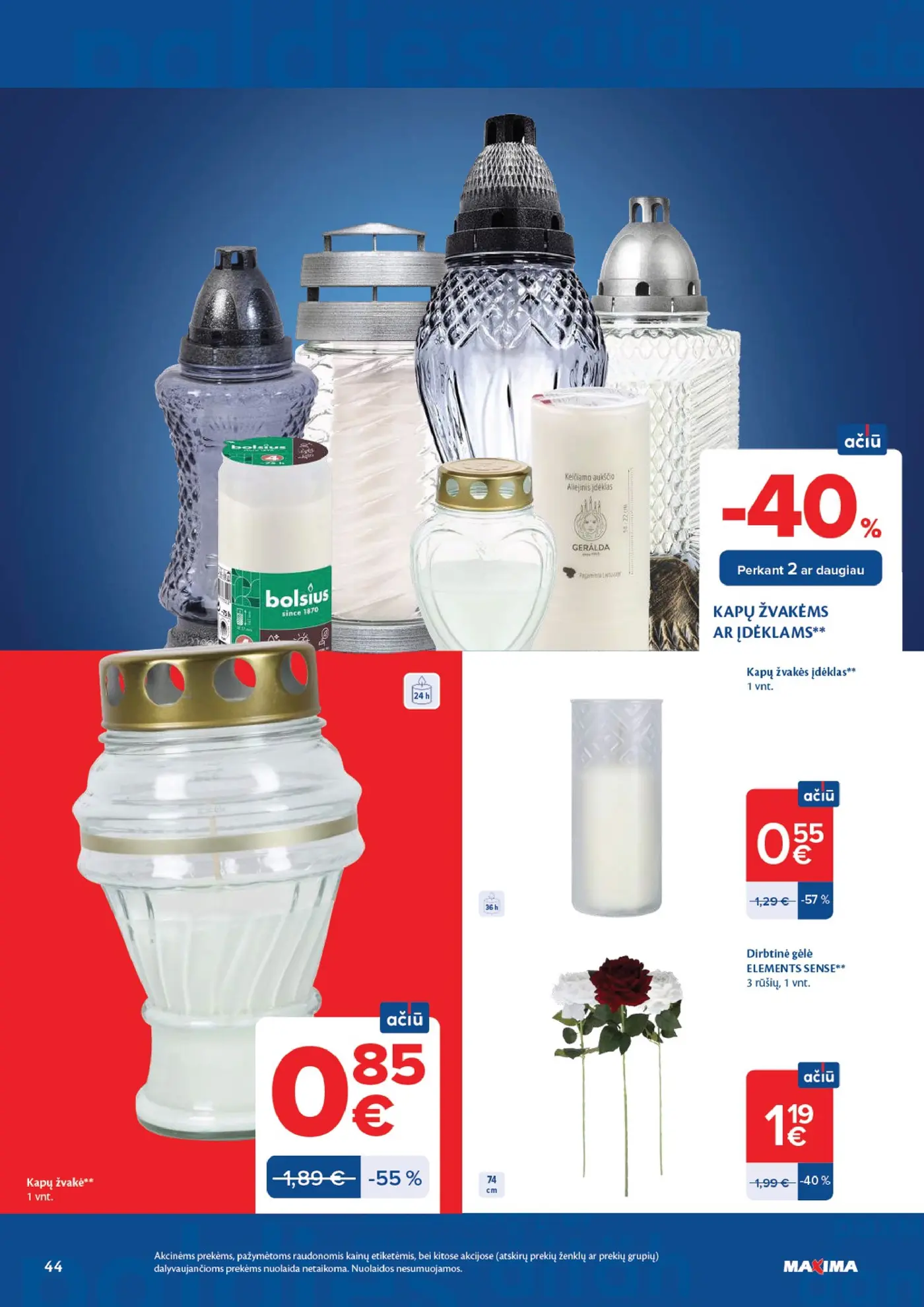 Naujas Maxima nuolaidų leidinys - AČIŪ savaitinis leidinys Nr. 41 – 44 puslapis
