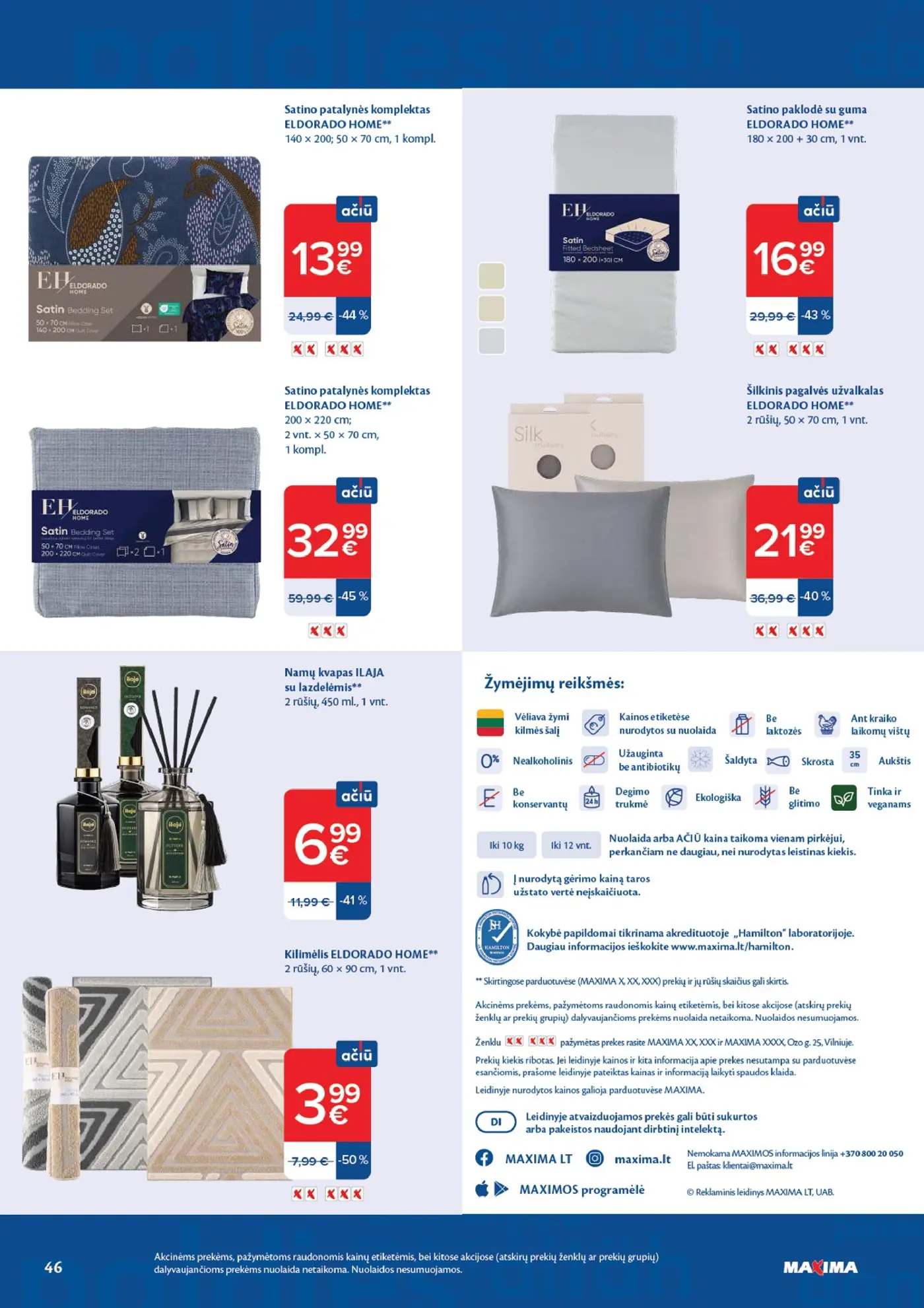 Naujas Maxima nuolaidų leidinys - AČIŪ savaitinis leidinys Nr. 41 – 46 puslapis
