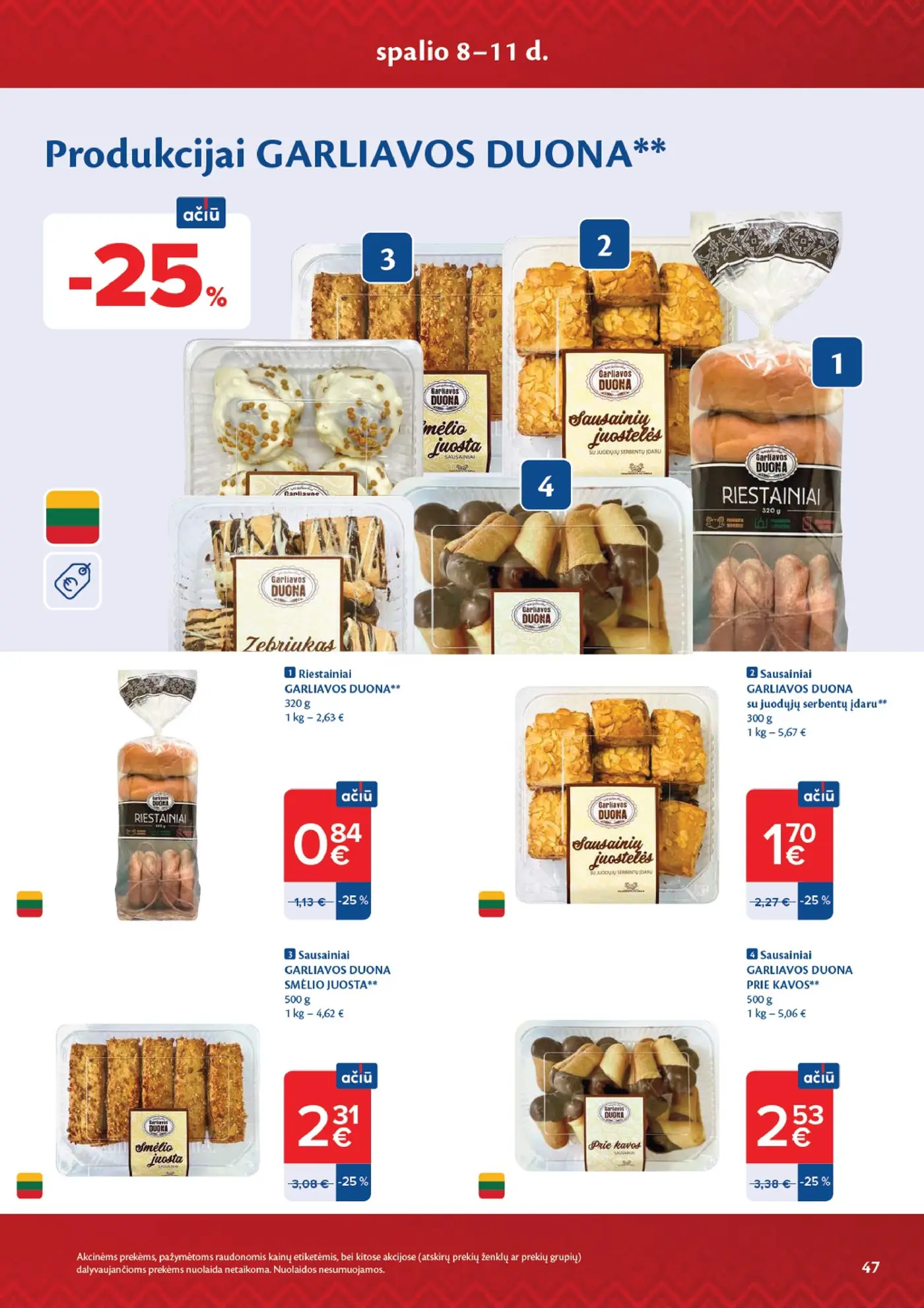 Naujas Maxima nuolaidų leidinys - AČIŪ savaitinis leidinys Nr. 41 – 47 puslapis