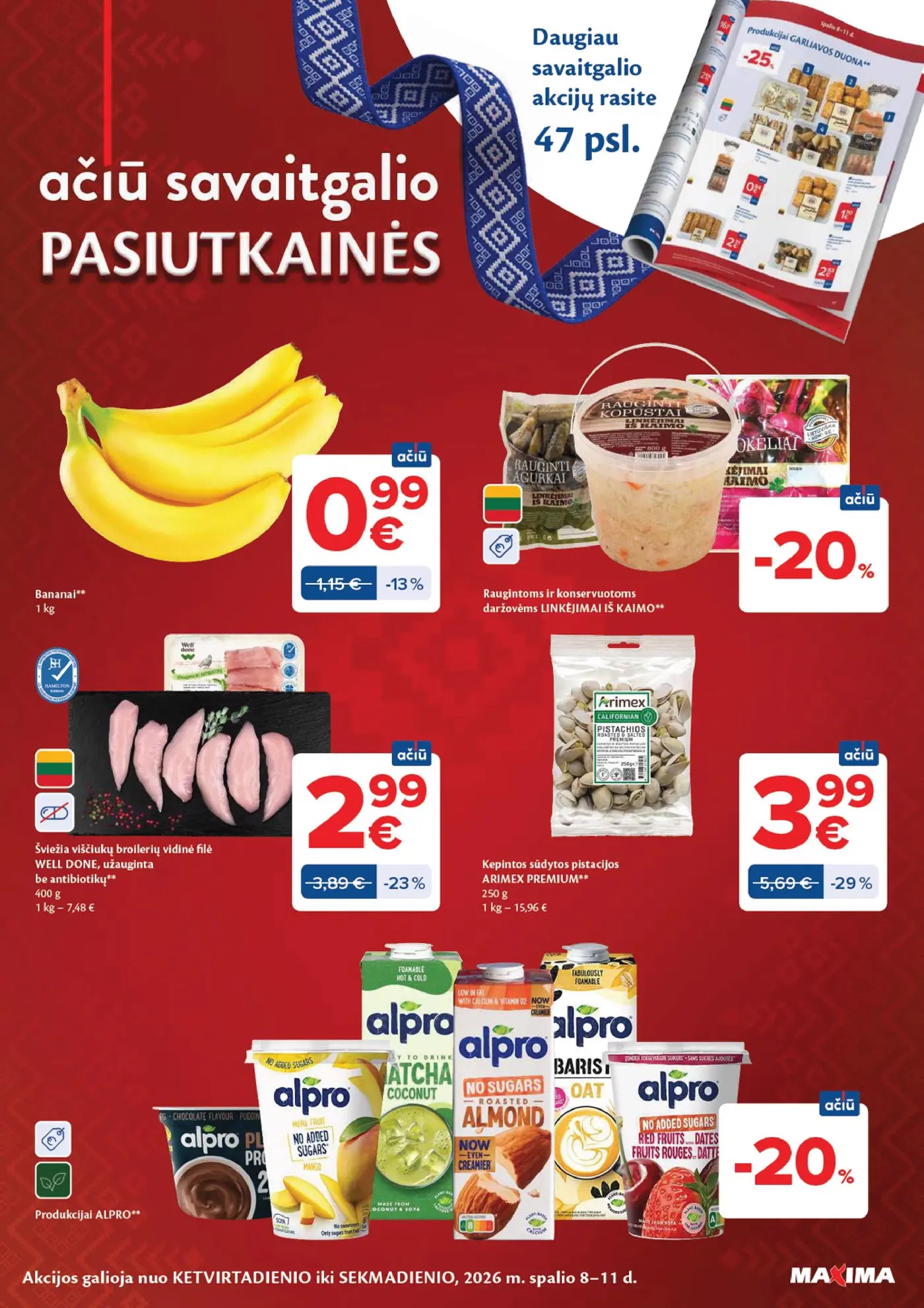 Naujas Maxima nuolaidų leidinys - AČIŪ savaitinis leidinys Nr. 41 – 48 puslapis