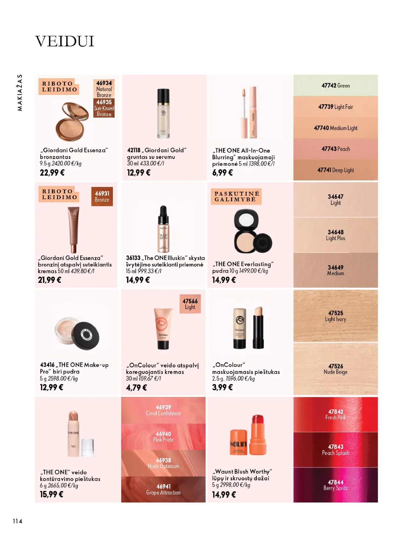 Oriflame Katalogas 14 – 114 puslapis