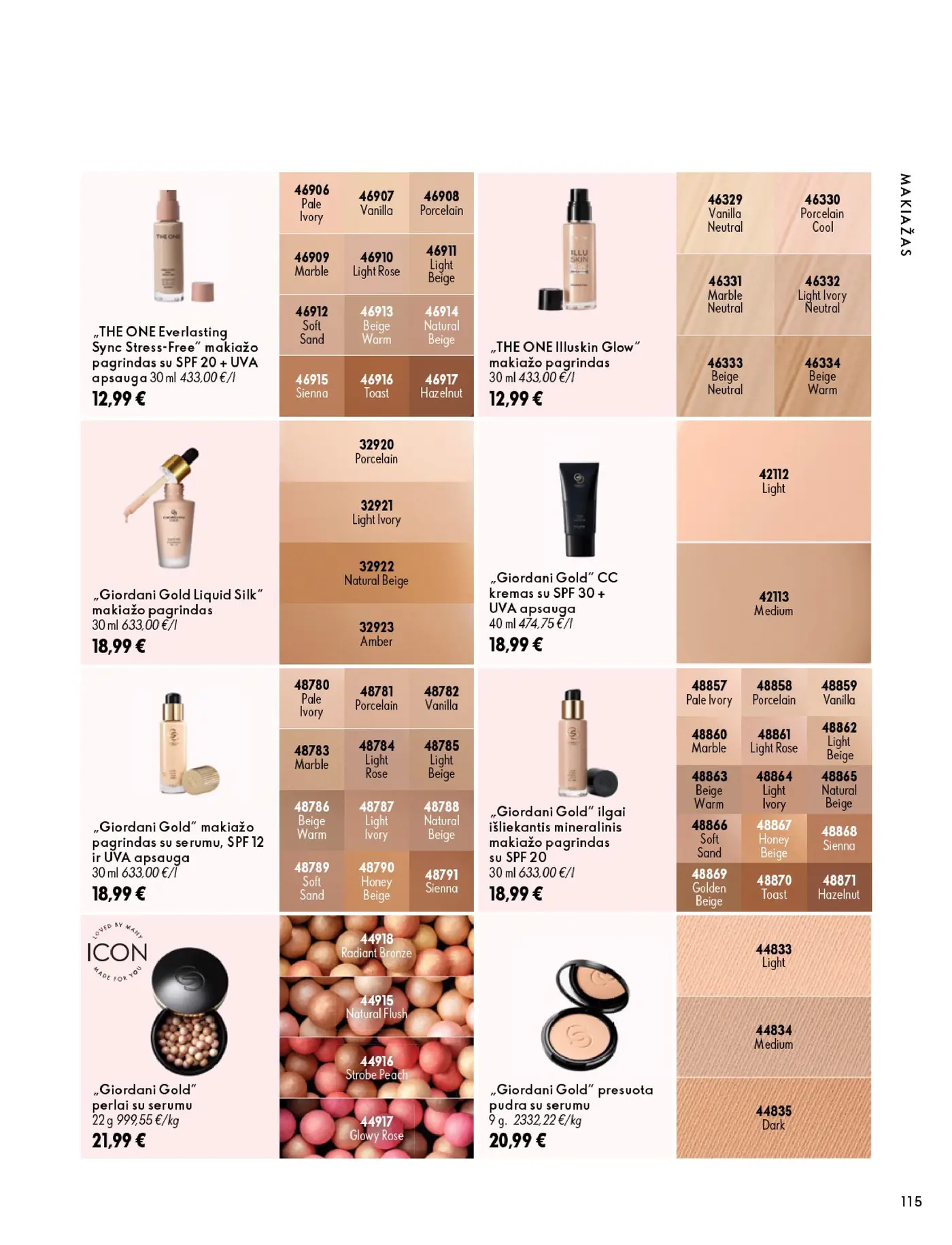 Oriflame Katalogas 14 – 115 puslapis