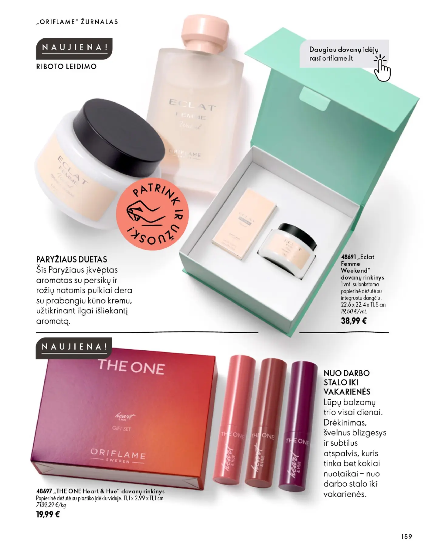 Oriflame Katalogas 14 – 159 puslapis