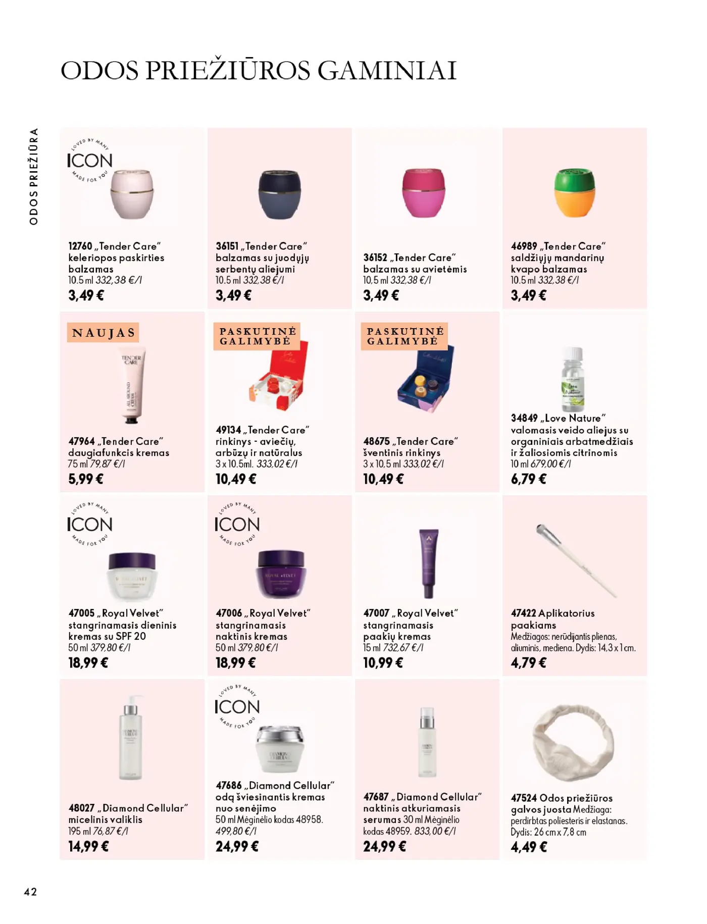 Oriflame Katalogas 14 – 42 puslapis