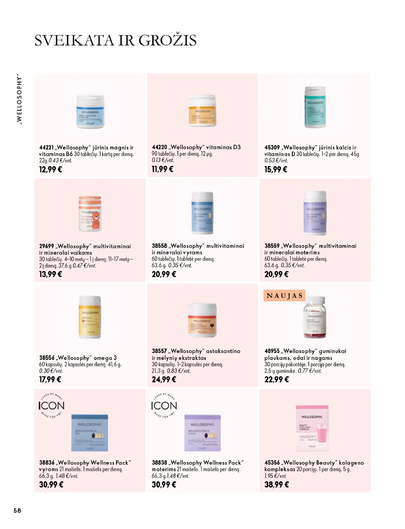Oriflame Katalogas 14 – 58 puslapis