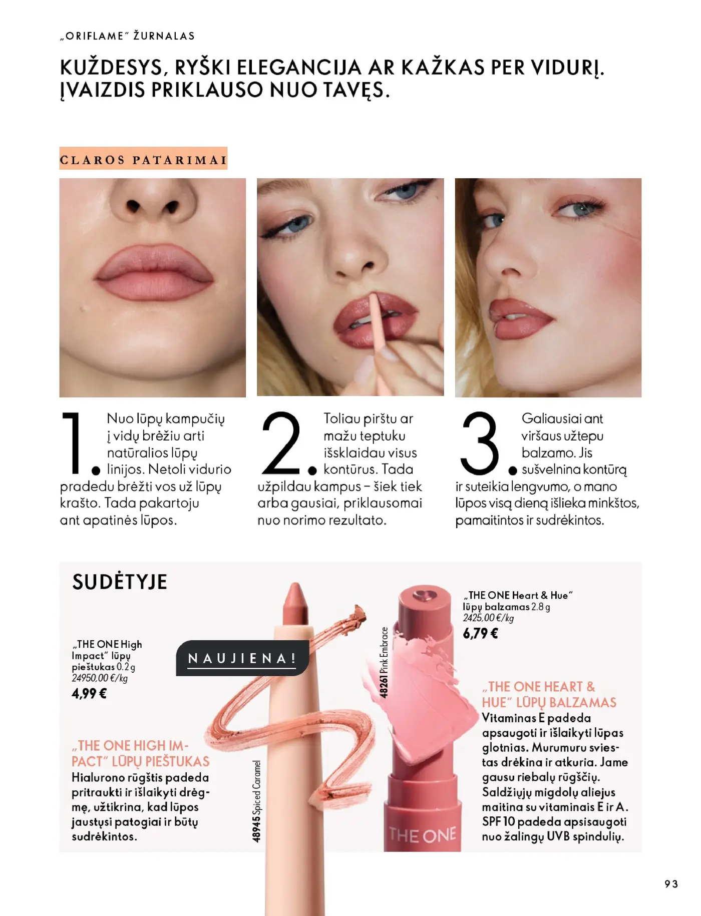 Oriflame Katalogas 14 – 93 puslapis