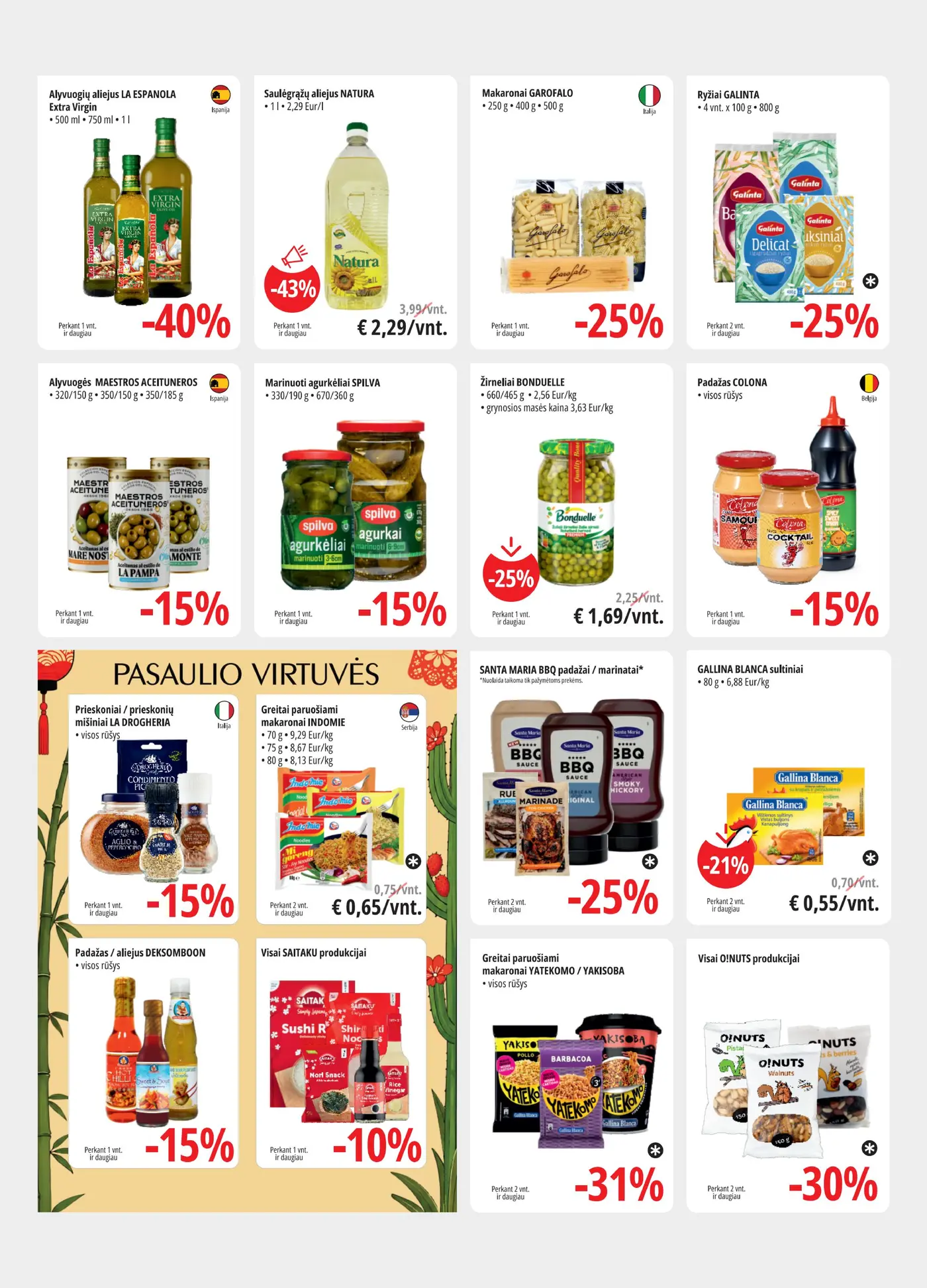 PROMO Cash&Carry pasiūlymai – 8 puslapis: Marinuoti agurkėliai SPILVA, 190 g