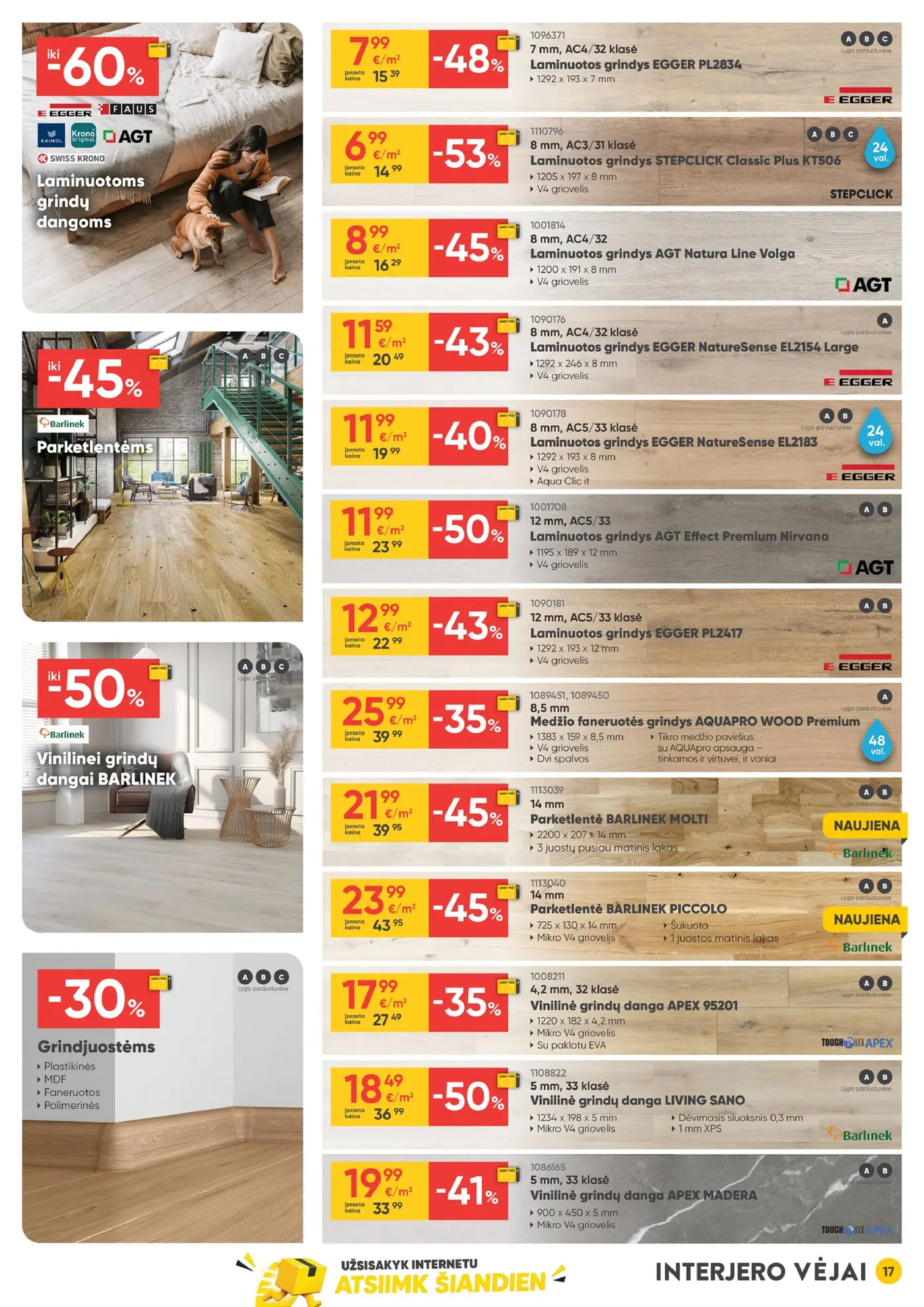 Moki Veži kainynas Nr. 11 – 17 puslapis