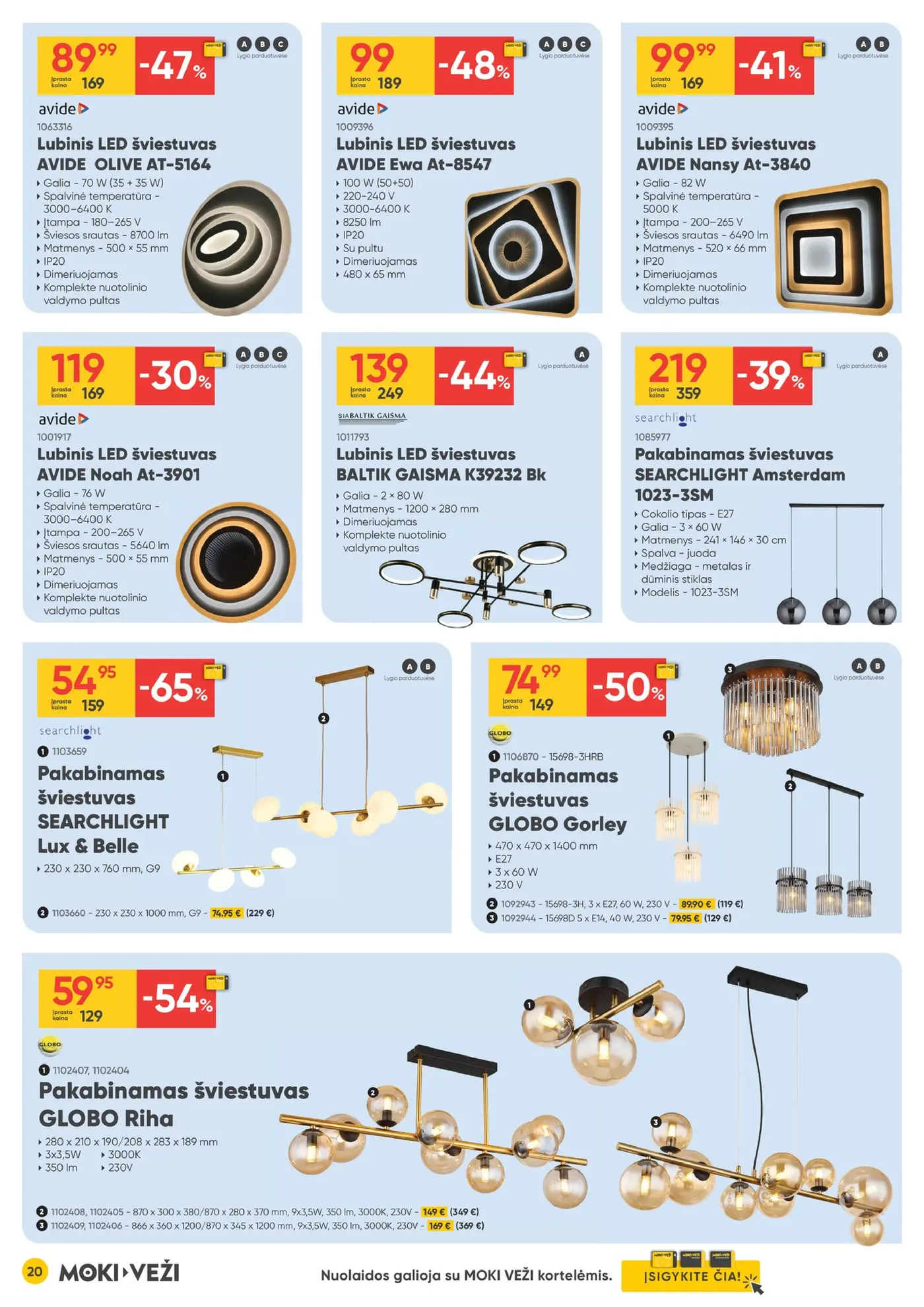 Moki Veži kainynas Nr. 11 – 20 puslapis