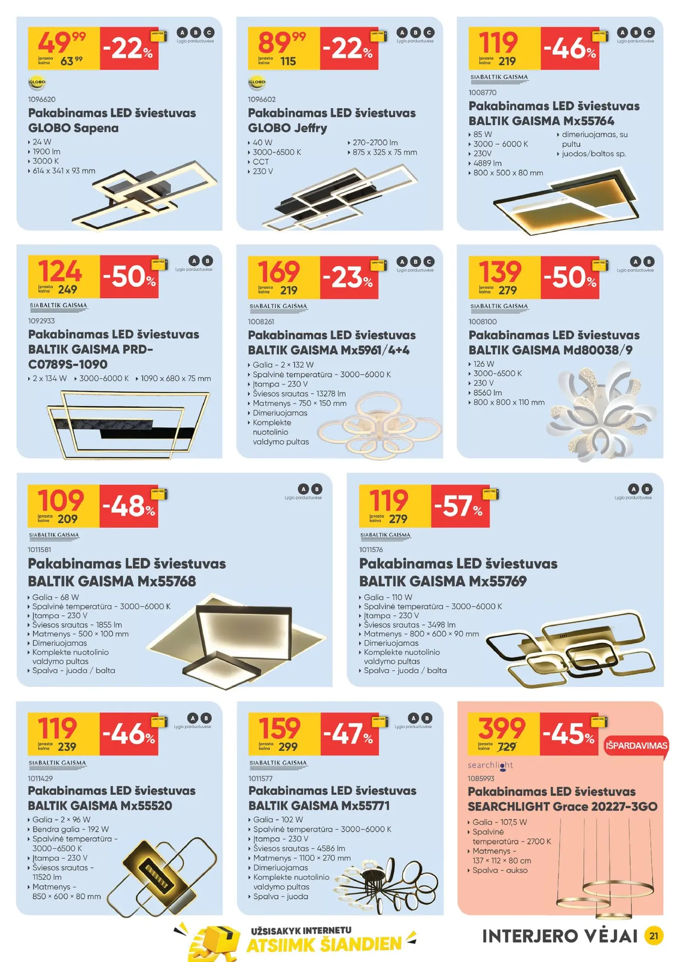 Moki Veži kainynas Nr. 11 – 21 puslapis