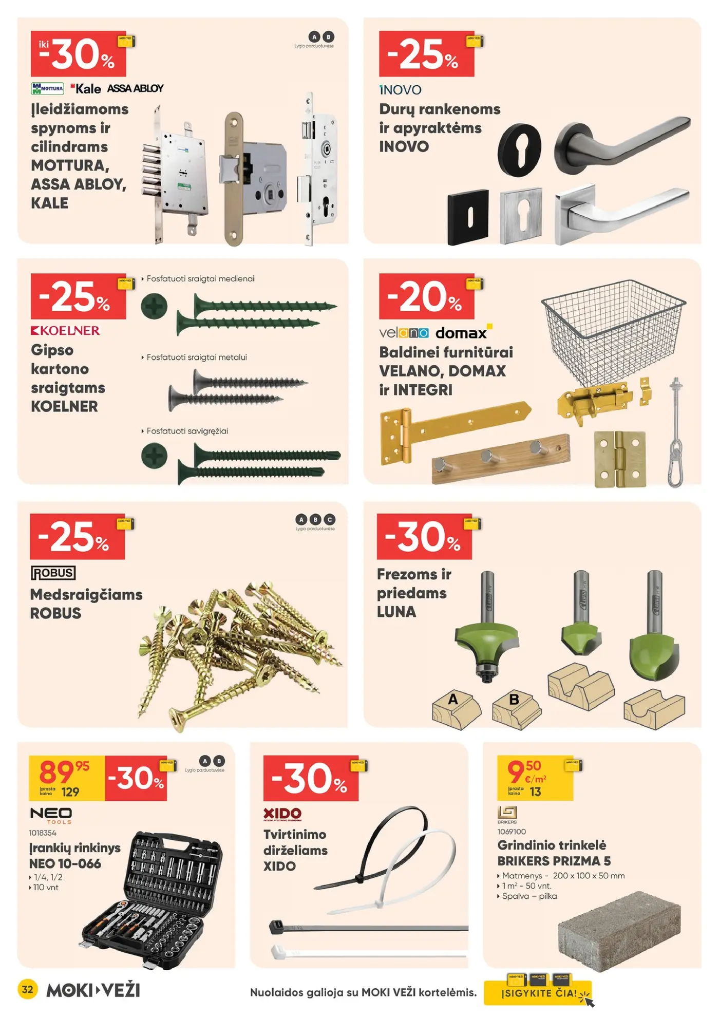 Moki Veži kainynas Nr. 11 – 32 puslapis