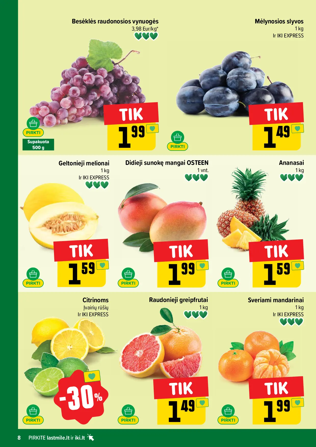 IKI Kainų leidinys Nr. 42 – 8 puslapis: Raudonosios besėklės vynuogės