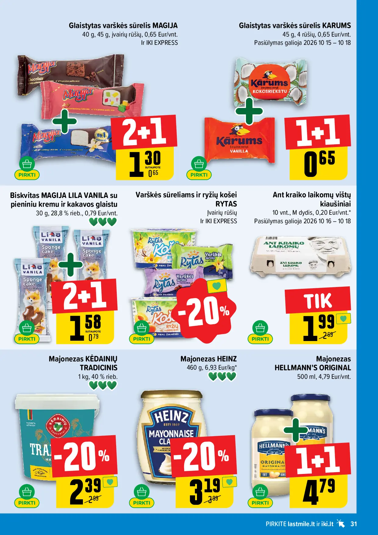 IKI Kainų leidinys Nr. 42 – 31 puslapis: Ant kraiko laikomų vištų kiaušiniai, 10 vnt