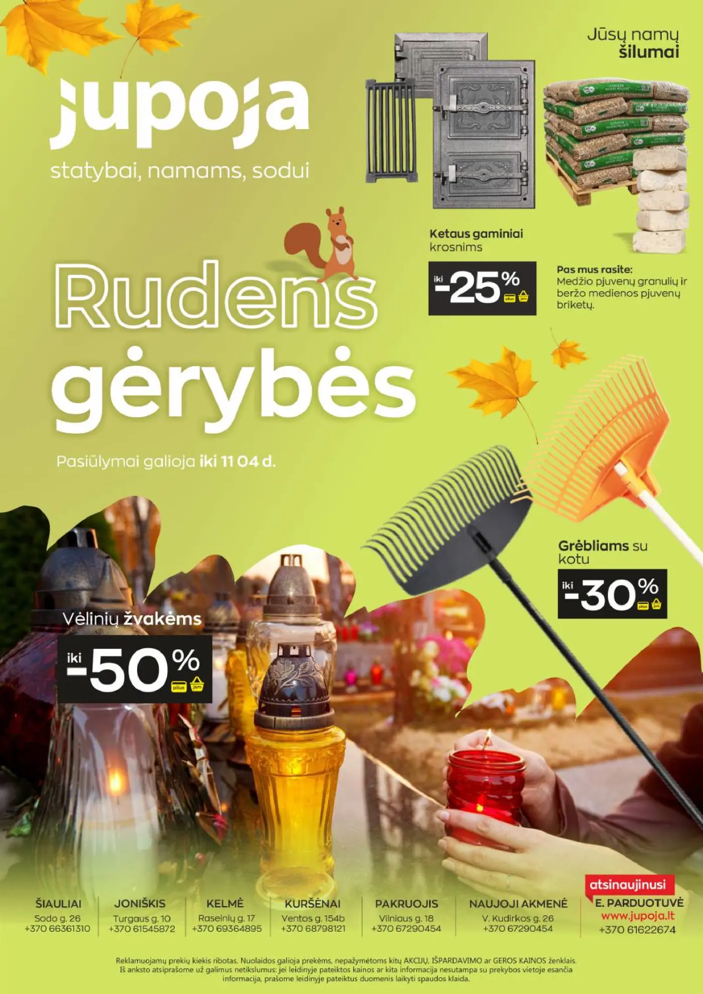 JUPOJA rudens sulaukus! – SPALIS – LAPKRITIS 2026 – 1 puslapis