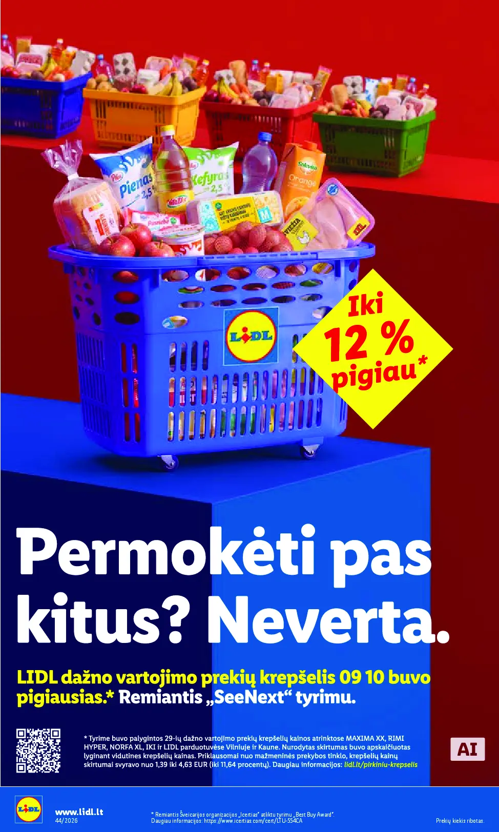 Naujas Lidl nuolaidų leidinys - MAISTO PREKIŲ PASIŪLYMAI Nr.44 – 3 puslapis