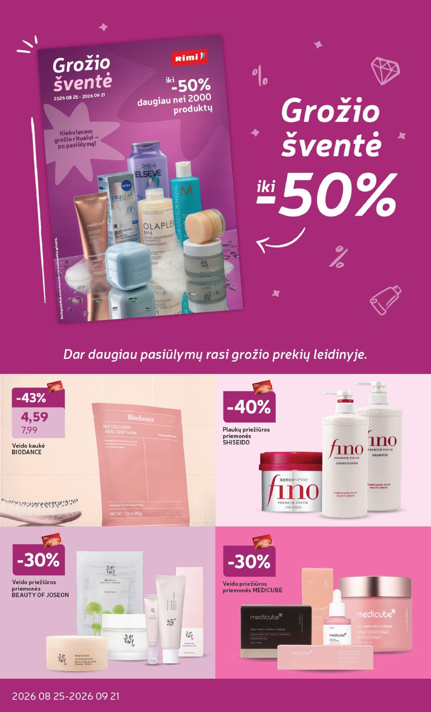 „Rimi“ savaitinis leidinys Nr. 36 (2026.09.01 - 2026.09.07) – 26 puslapis