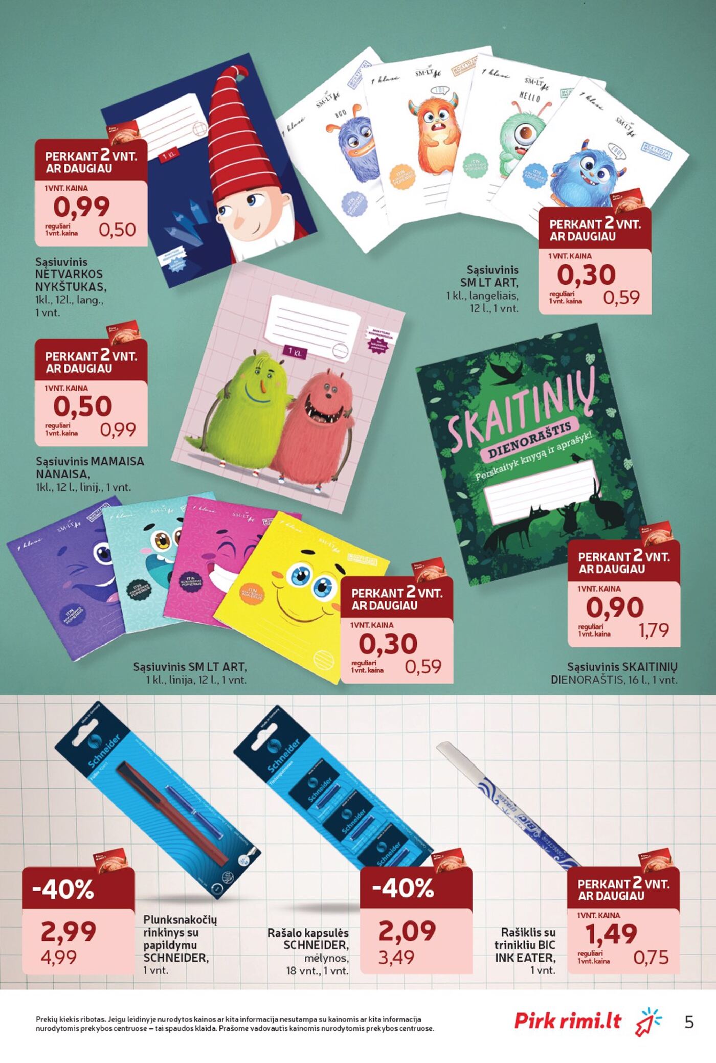 Rimi Back to School 2026 – 5 puslapis