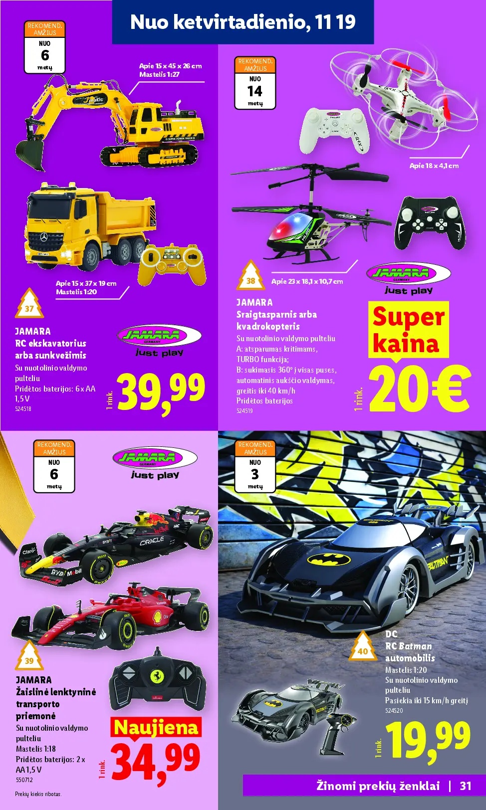Lidl „Žaislų“ katalogas – 31 puslapis