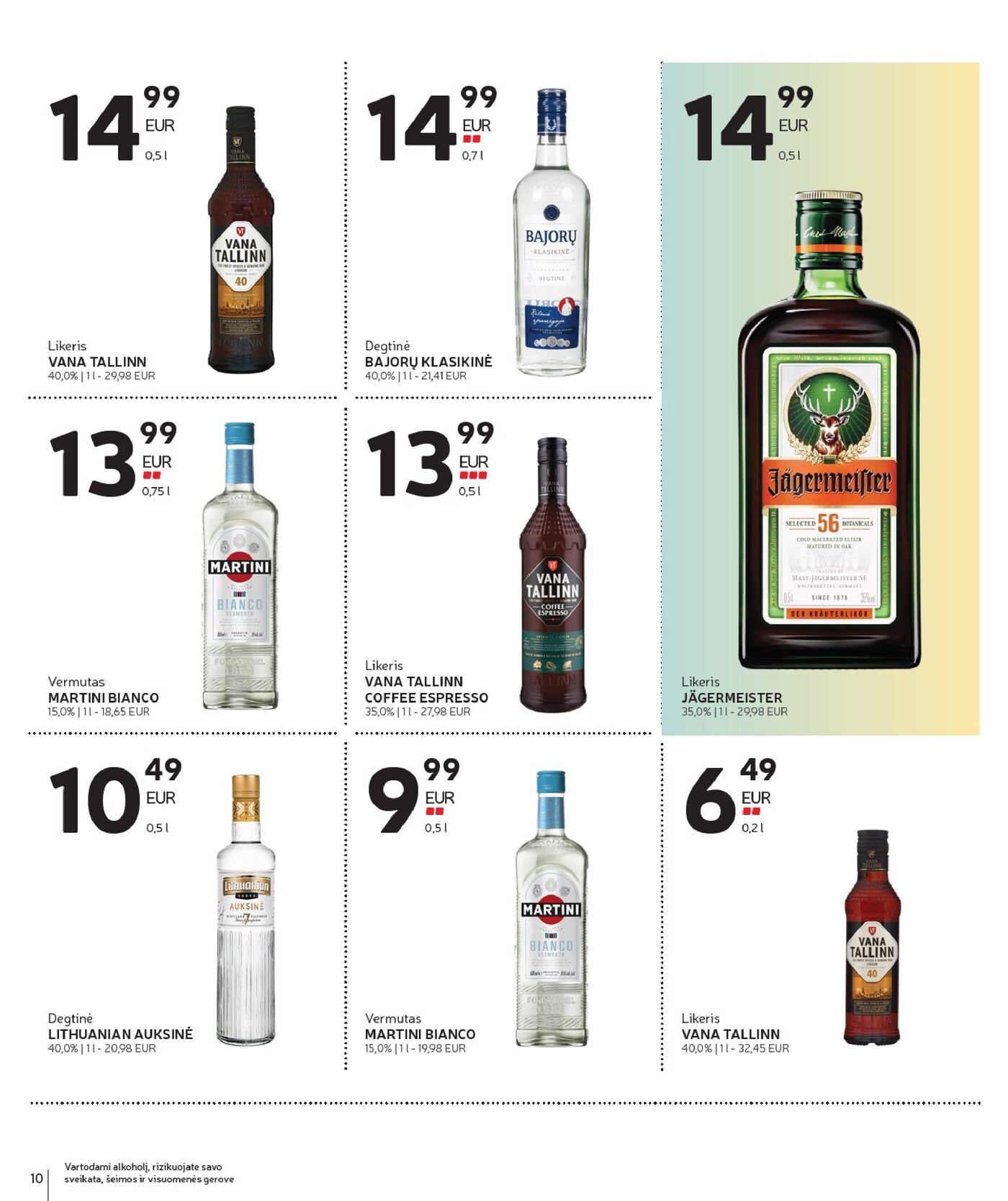 Alkoholinių gėrimų asortimento katalogas Nr. 17 – 10 puslapis