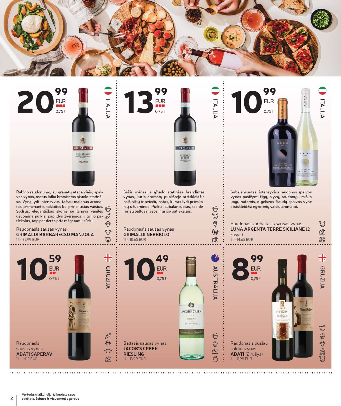 Alkoholinių gėrimų asortimento katalogas Nr. 17 – 2 puslapis
