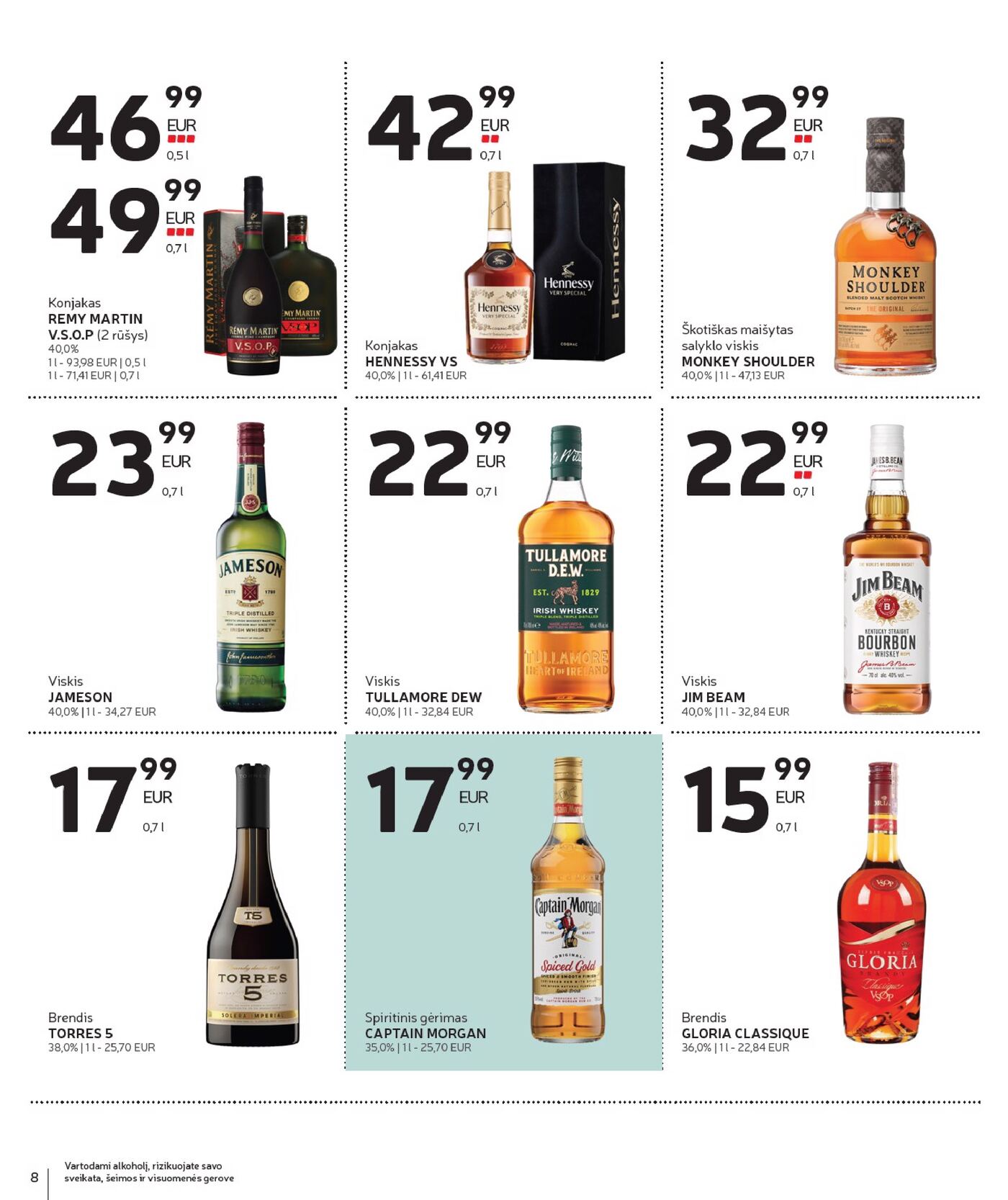 Alkoholinių gėrimų asortimento katalogas Nr. 17 – 8 puslapis