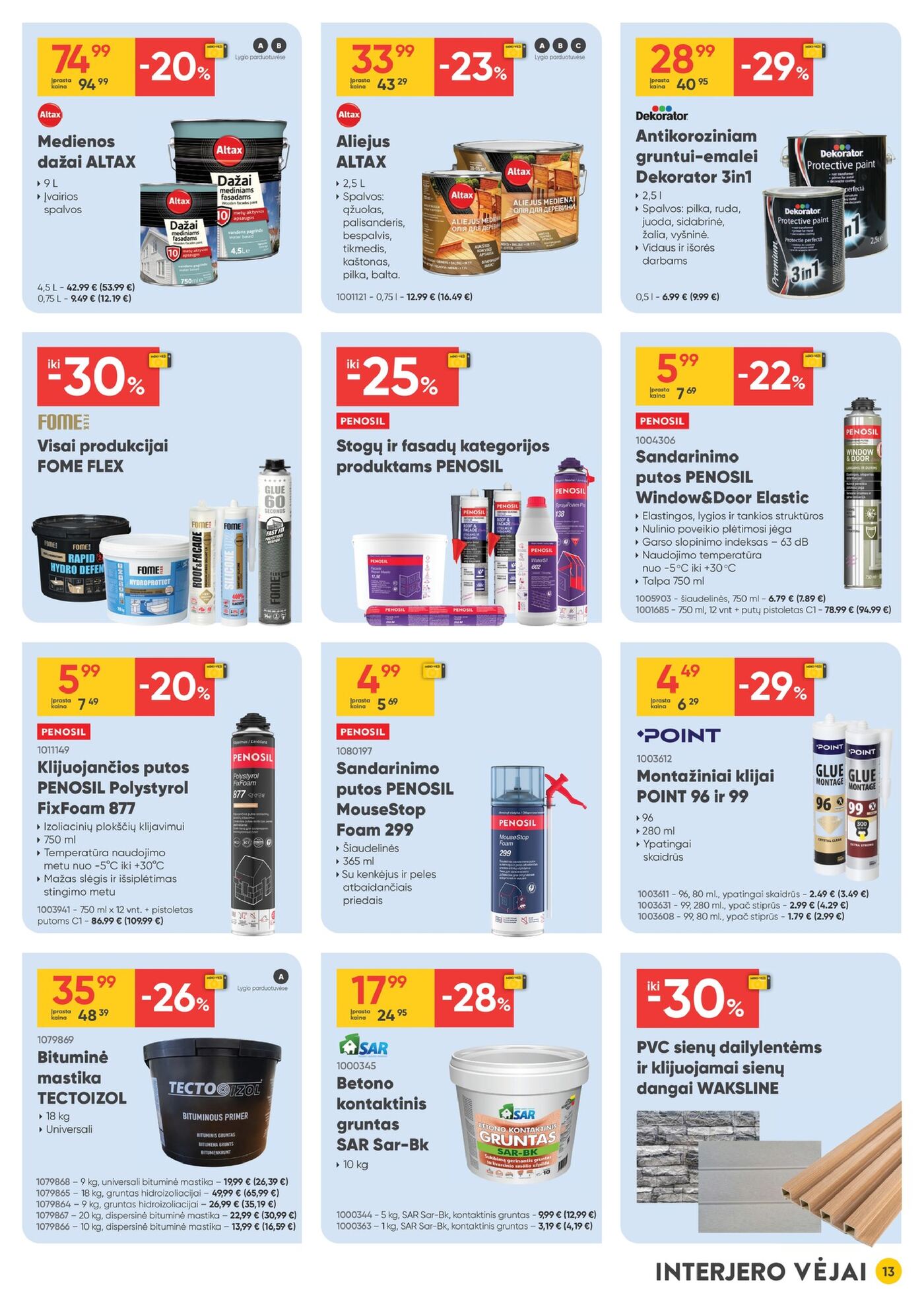Moki Veži kainynas Nr. 9 – 13 puslapis