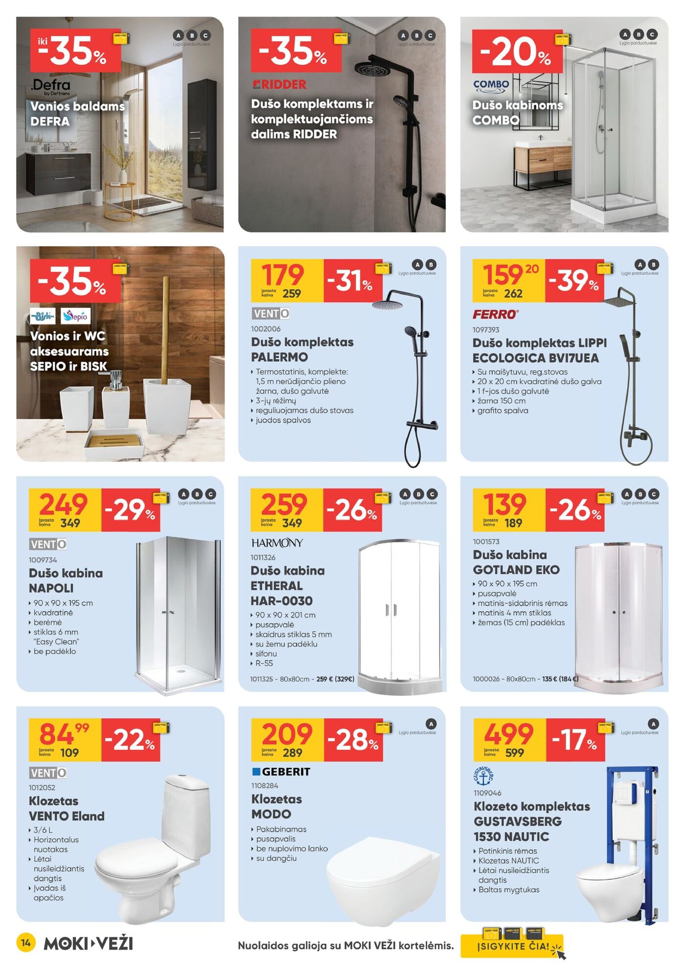 Moki Veži kainynas Nr. 9 – 14 puslapis