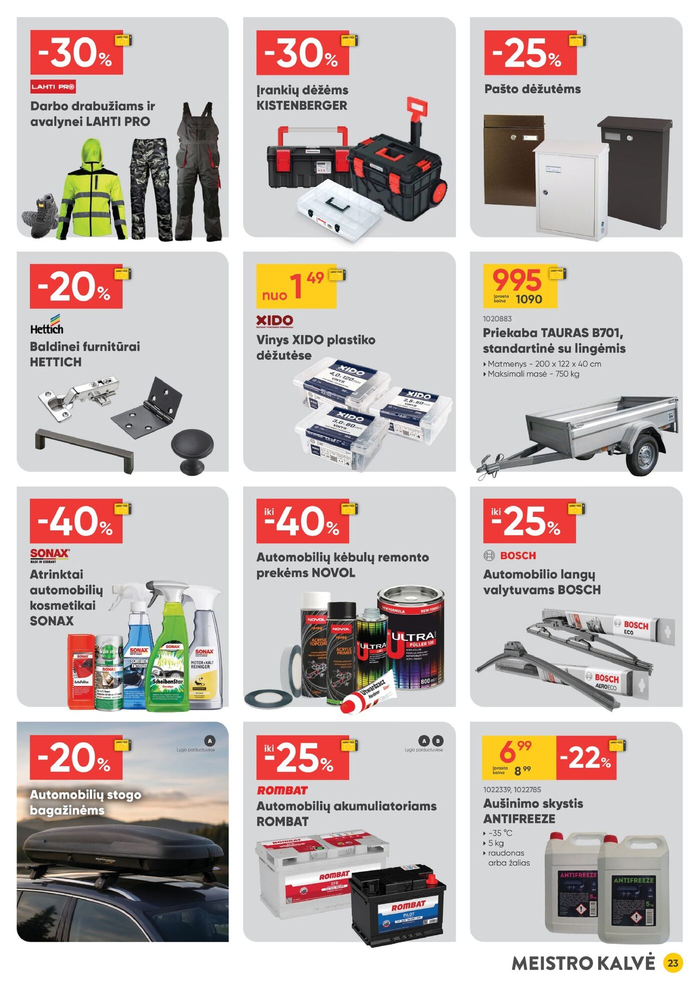 Moki Veži kainynas Nr. 9 – 23 puslapis