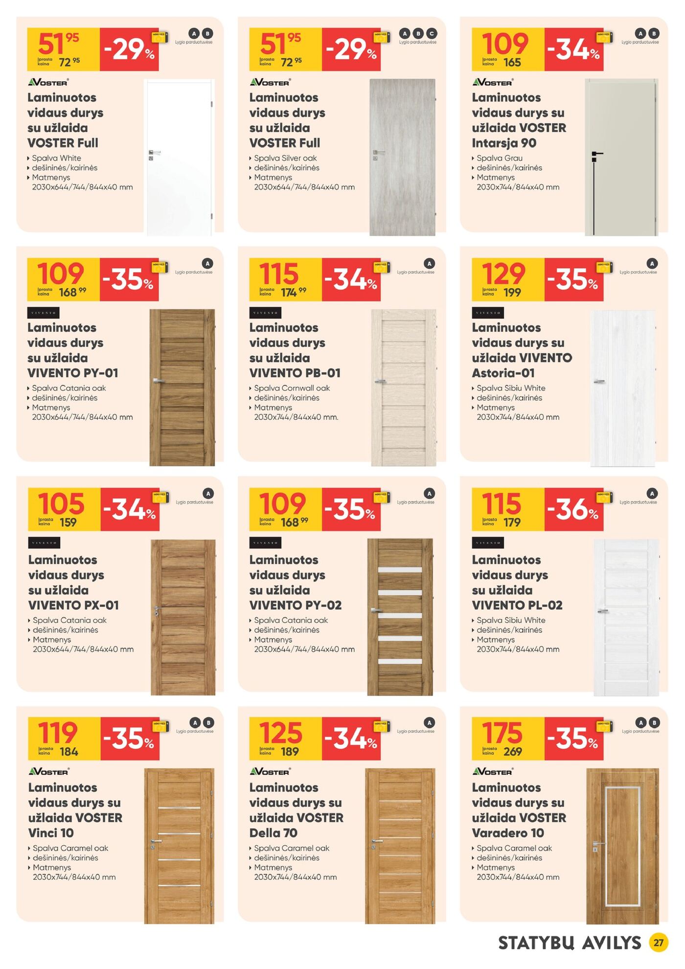 Moki Veži kainynas Nr. 9 – 27 puslapis