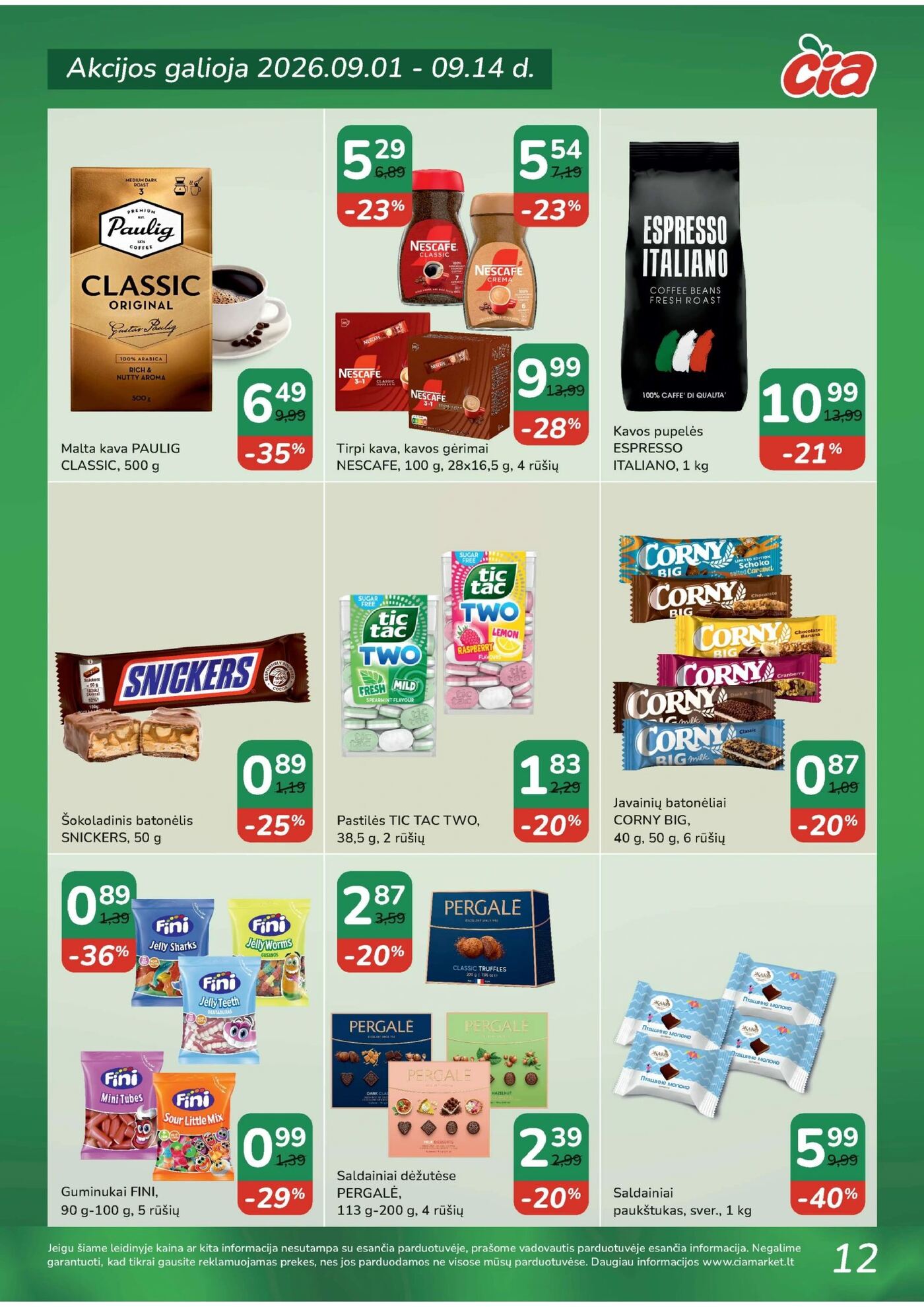 Čia Akcijų leidinys: TOP PREKĖS – 11 puslapis