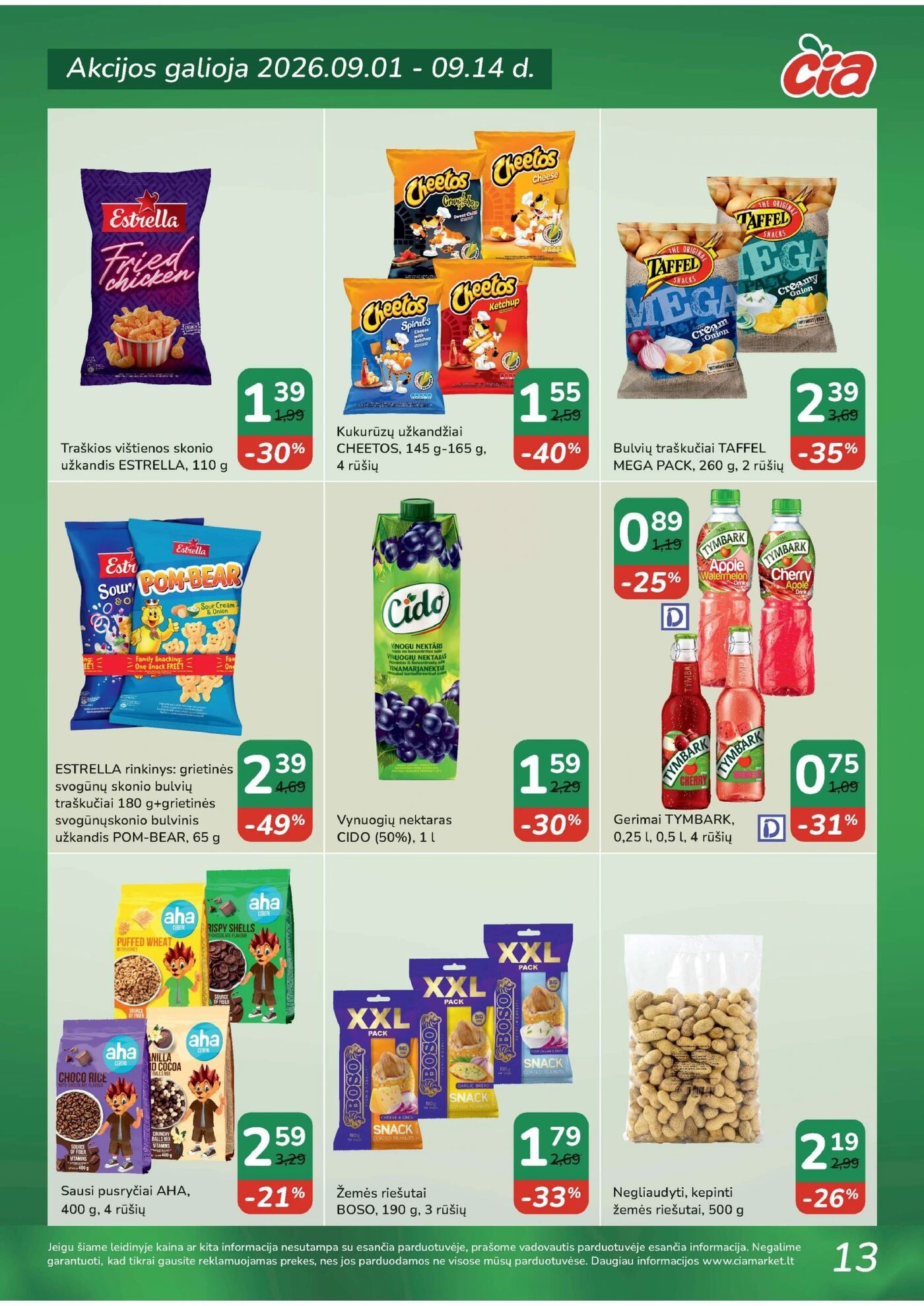 Čia Akcijų leidinys: TOP PREKĖS – 12 puslapis
