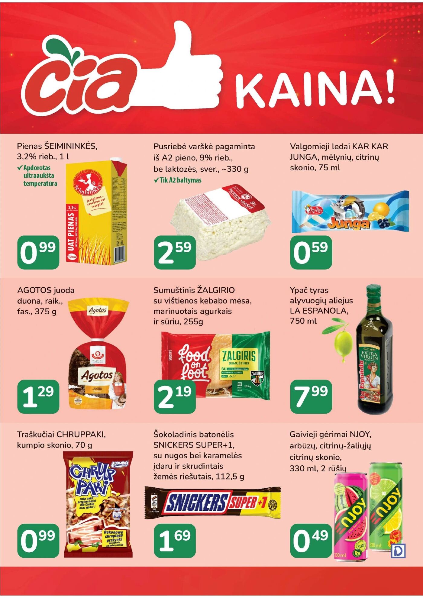 Čia Akcijų leidinys: TOP PREKĖS – 14 puslapis