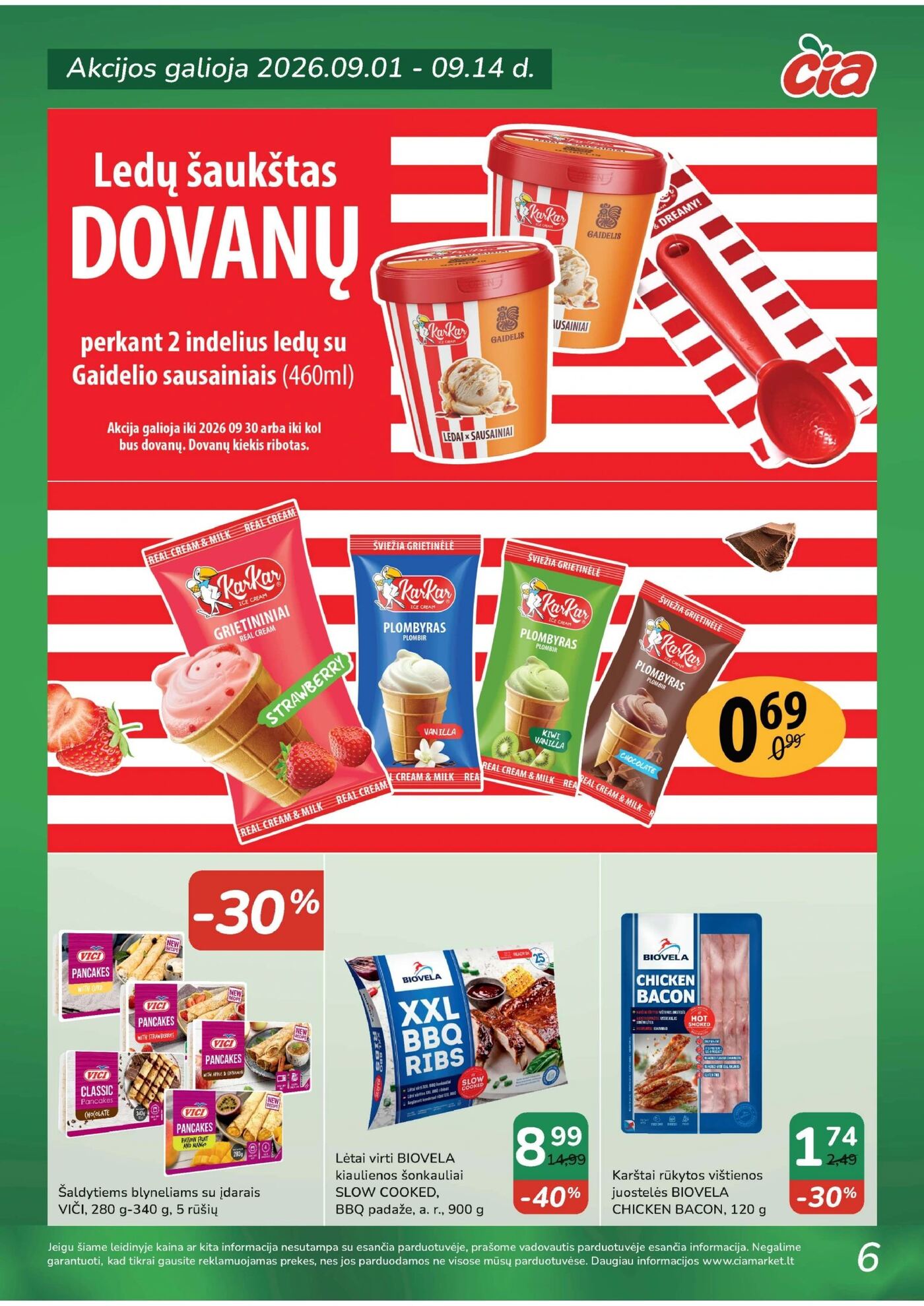 Čia Akcijų leidinys: TOP PREKĖS – 6 puslapis