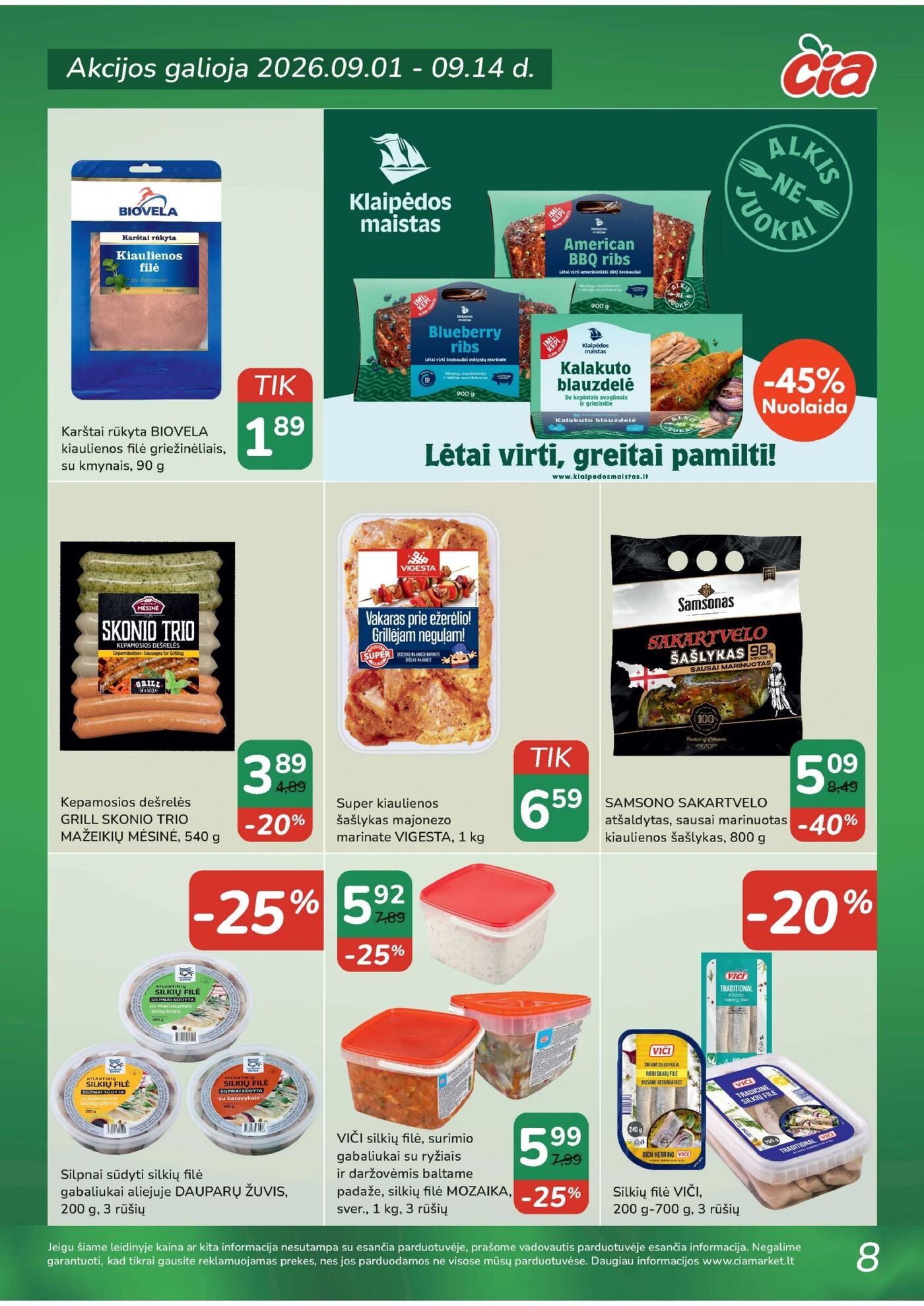 Čia Akcijų leidinys: TOP PREKĖS – 9 puslapis