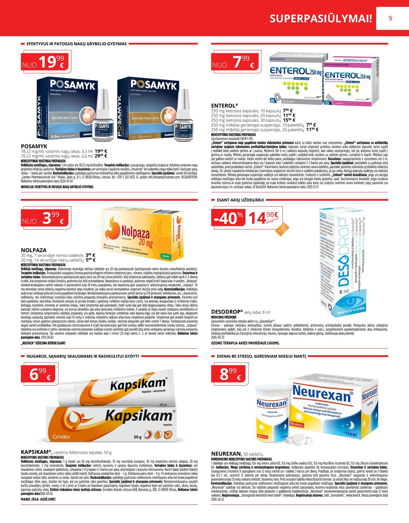 GINTARINĖS vaistinės rugsėjo mėnesio leidinys – 9 puslapis