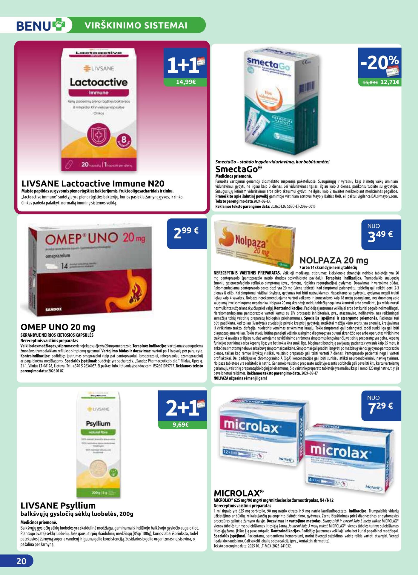 Benu mėnesio leidinys – 20 puslapis