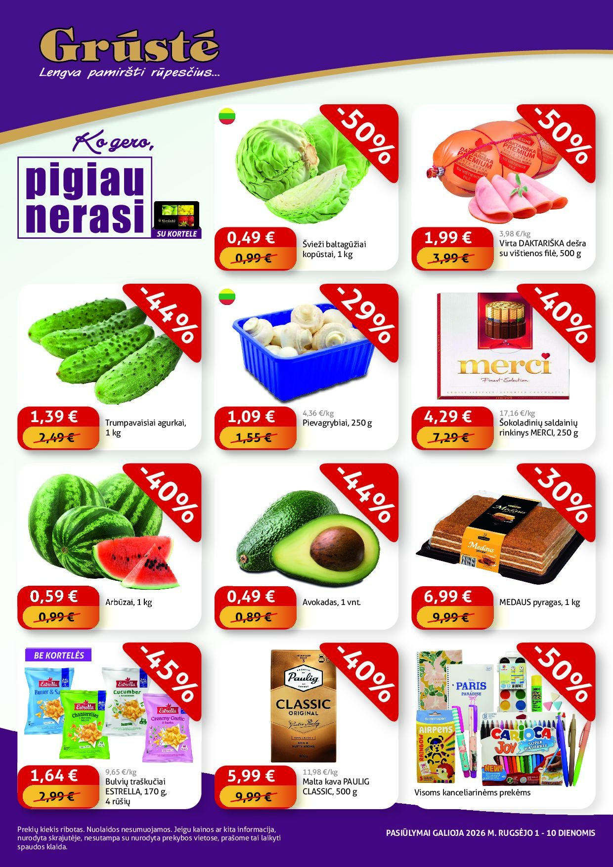 Pigiau Nerasi 2026.09.01-09.10 – 1 puslapis