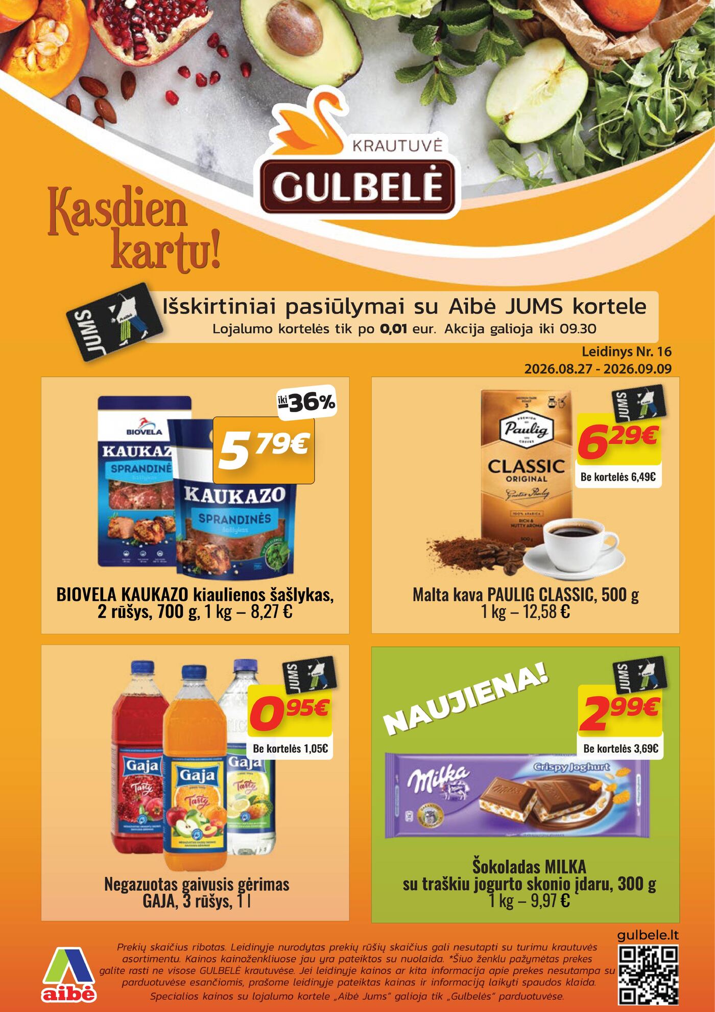 Gulbelės leidinys nr. 16 – 1 puslapis