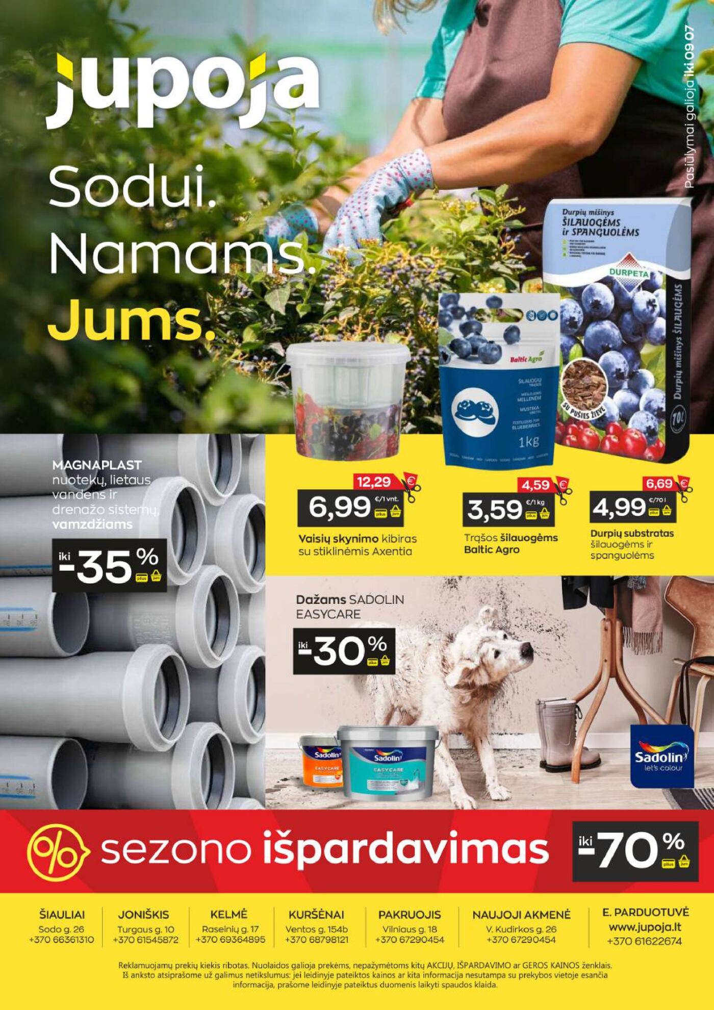 JUPOJA pasiūlymų leidinys - sutaupykite dar daugiau! – 1 puslapis