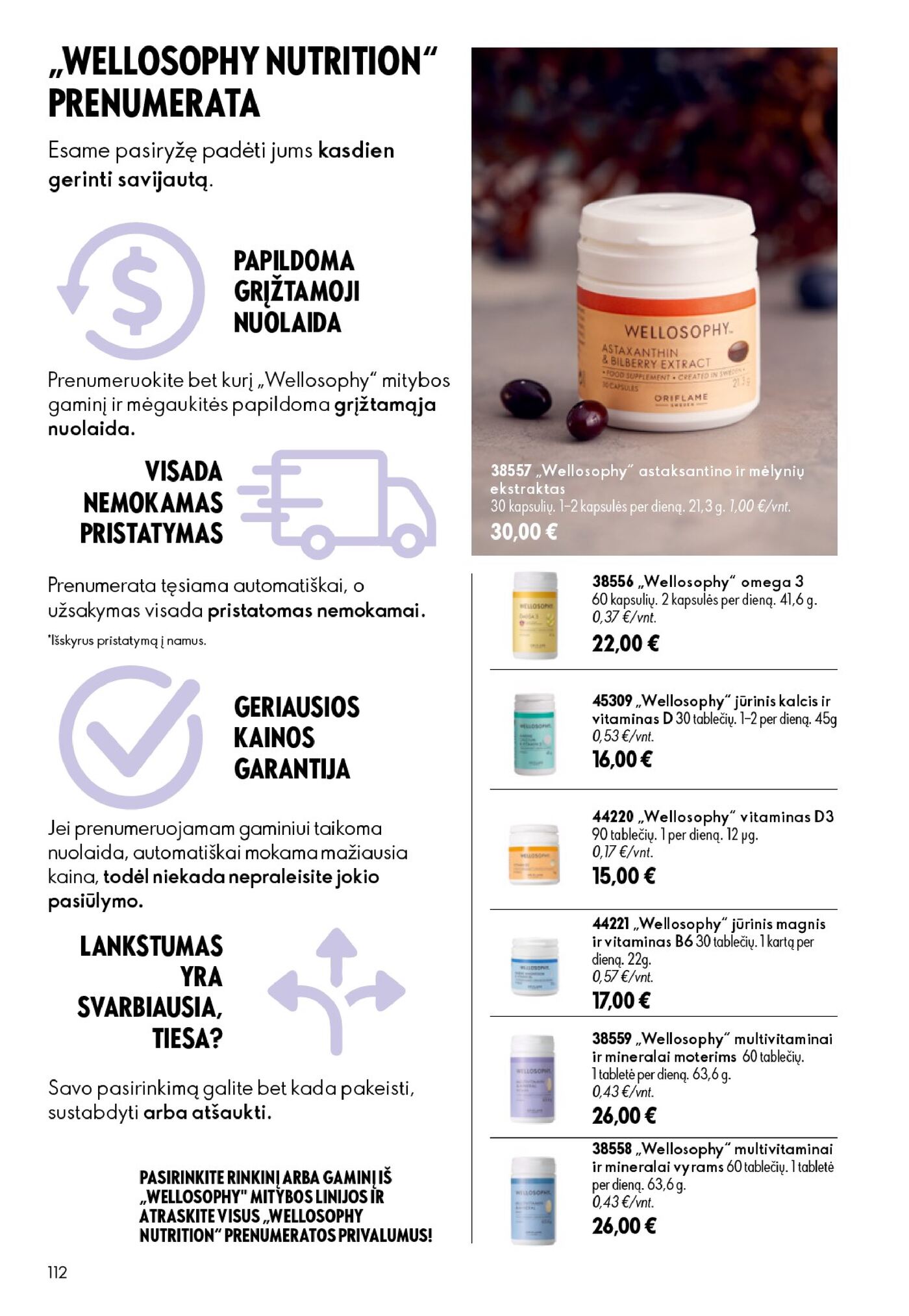 Oriflame Katalogas 12 – 112 puslapis