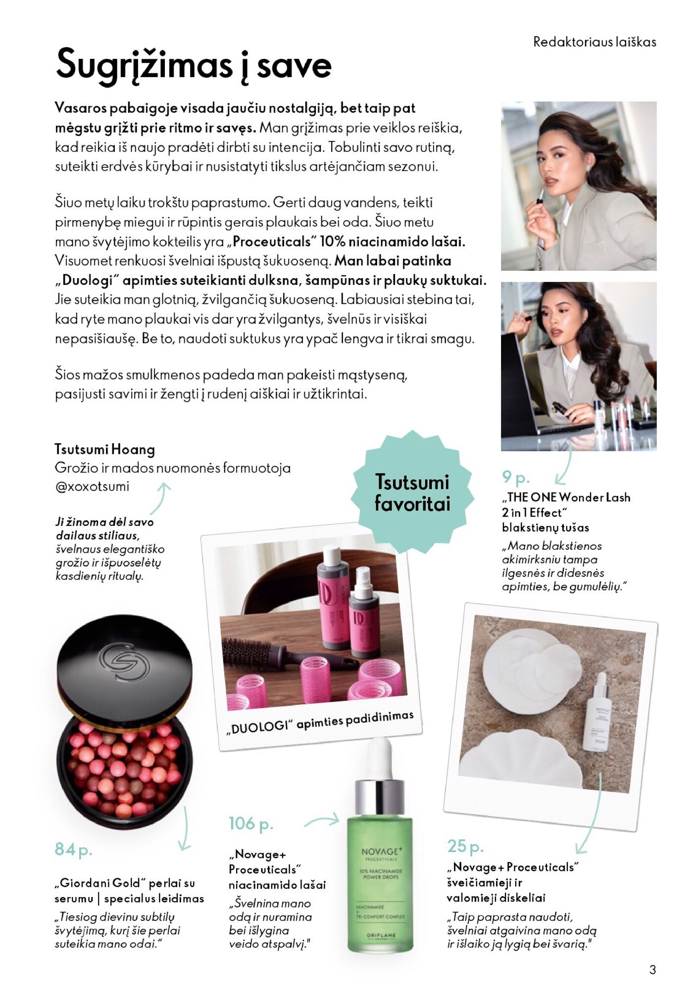 Oriflame Katalogas 12 – 3 puslapis