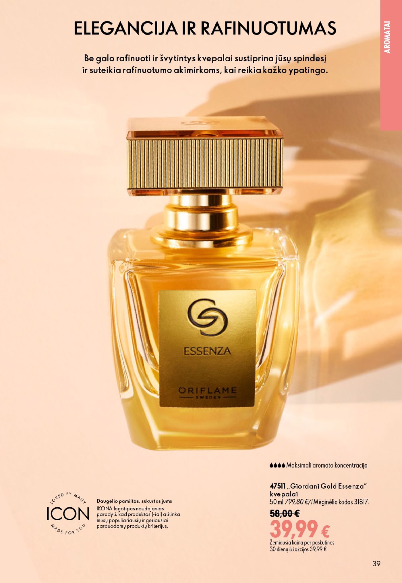 Oriflame Katalogas 12 – 39 puslapis