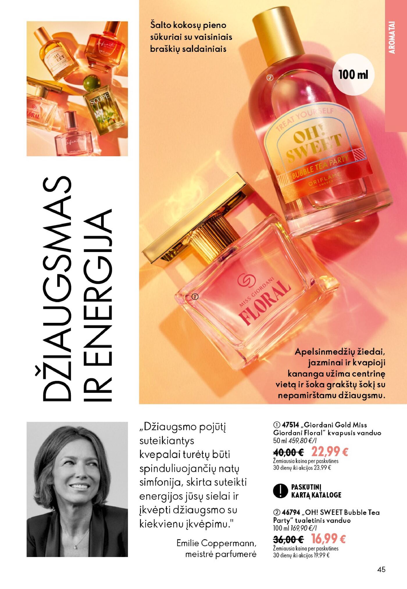 Oriflame Katalogas 12 – 45 puslapis