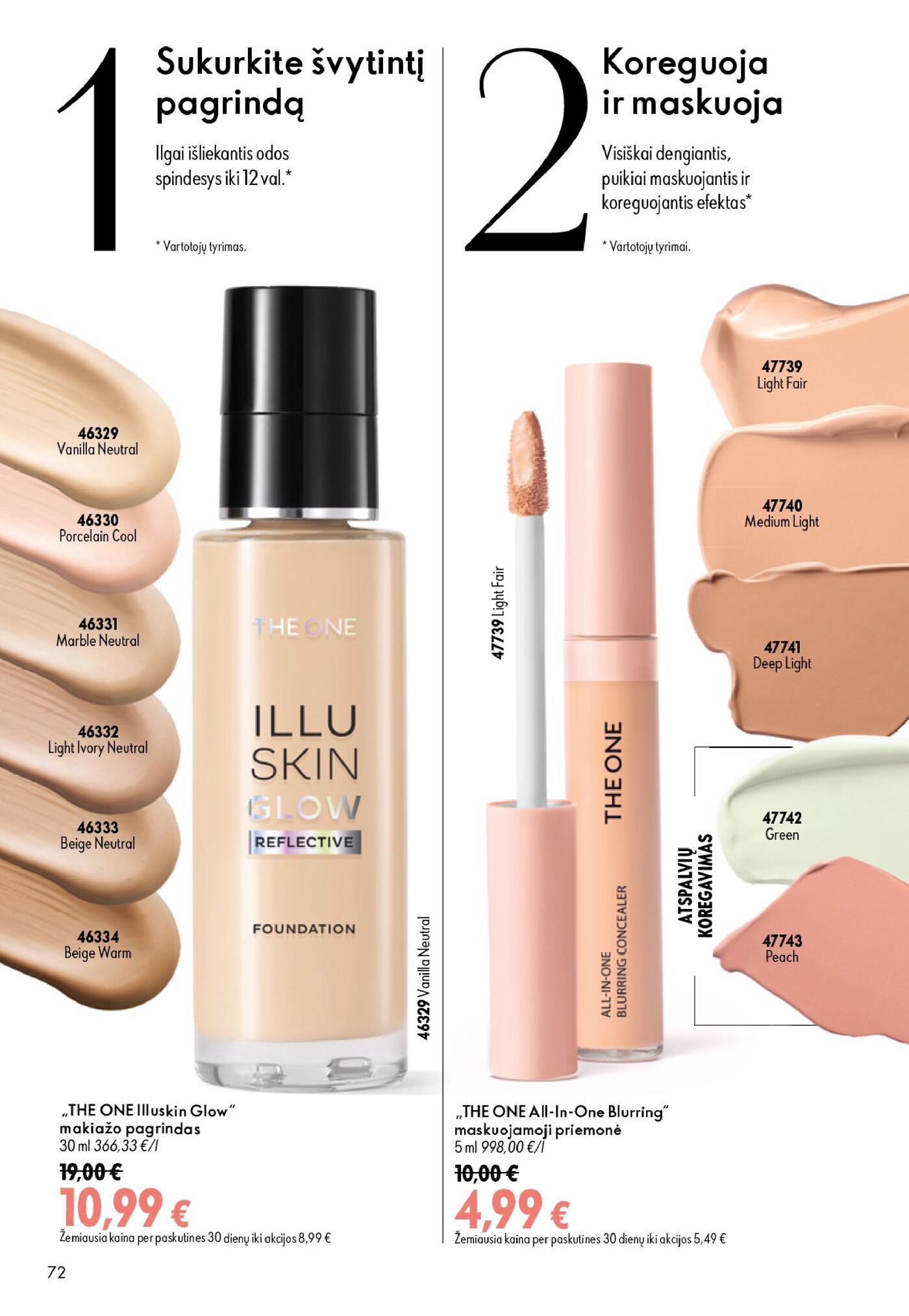 Oriflame Katalogas 12 – 72 puslapis
