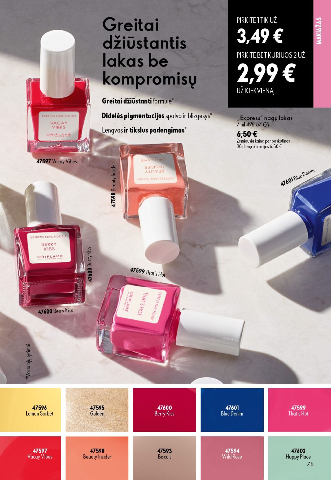 Oriflame Katalogas 12 – 75 puslapis