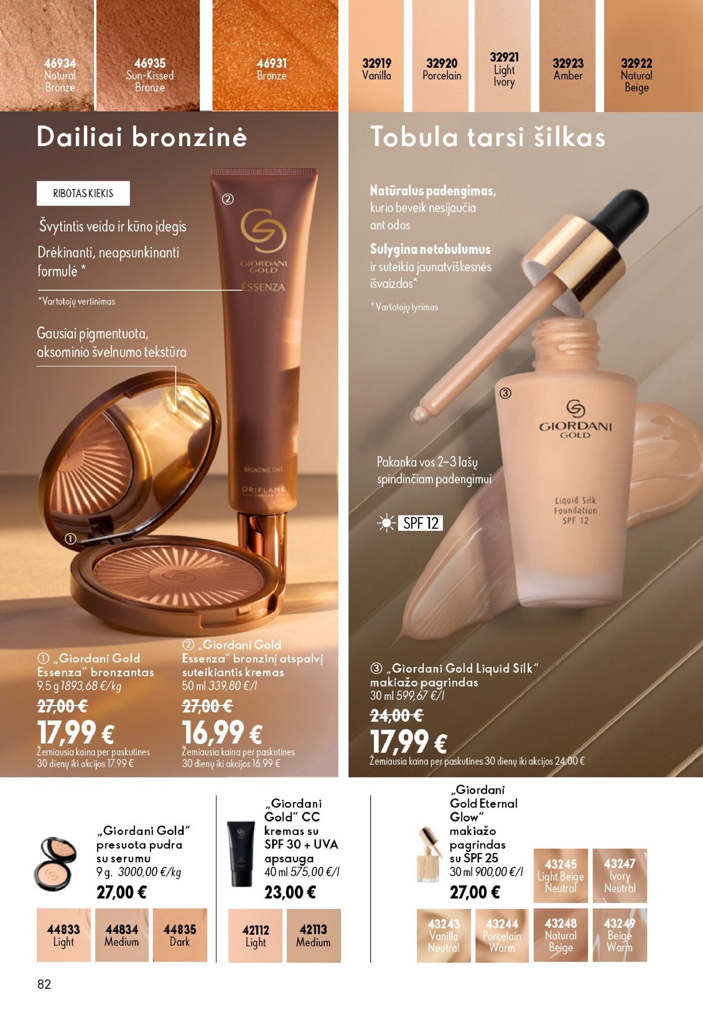 Oriflame Katalogas 12 – 82 puslapis