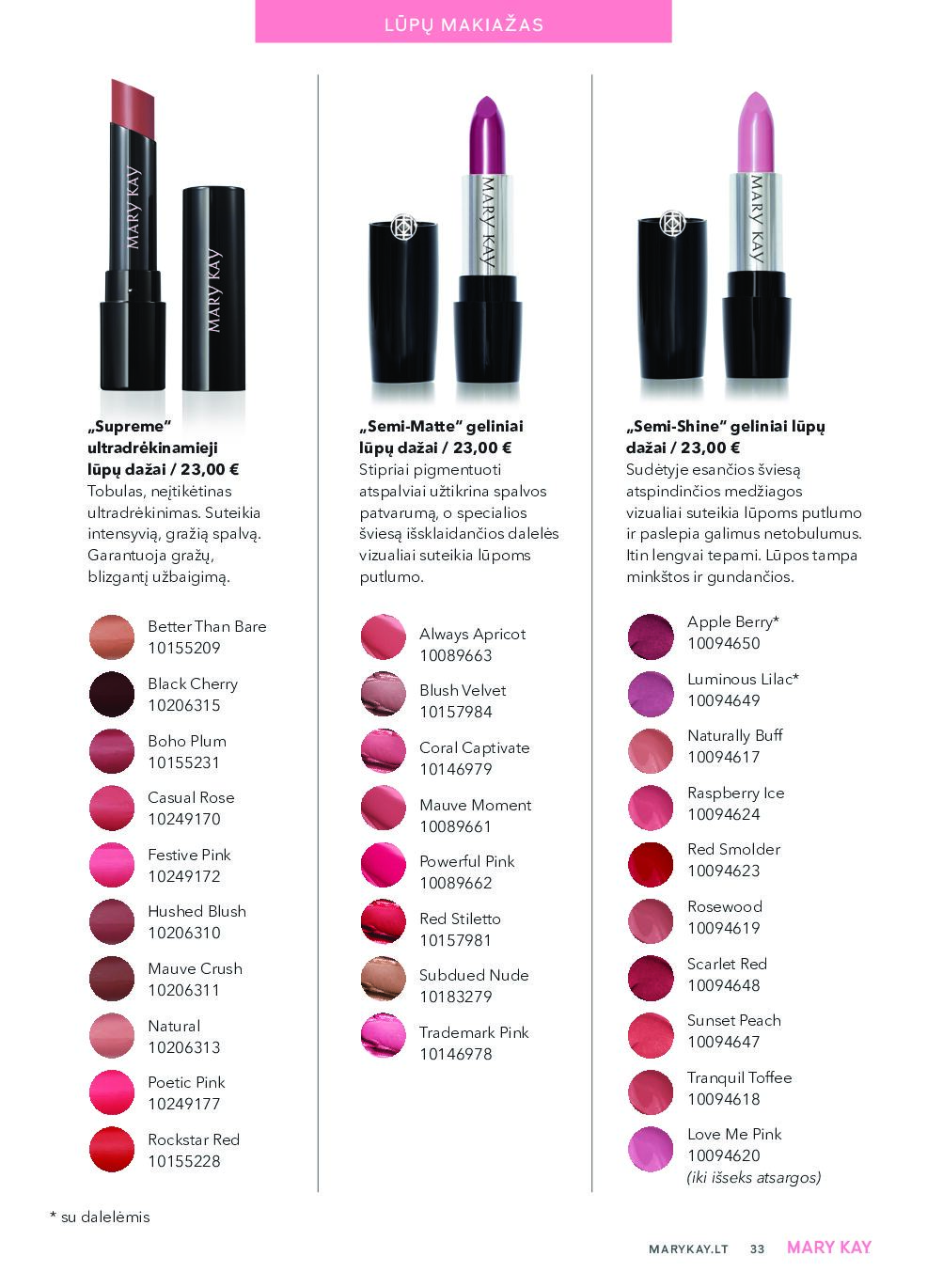 Mary Kay The LOOK – 33 puslapis