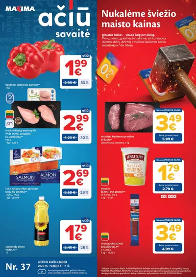 Naujas Maxima nuolaidų leidinys - AČIŪ savaitinis leidinys Nr. 37