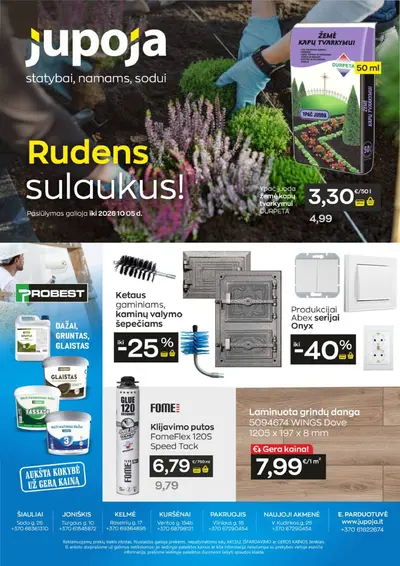JUPOJA pasiūlymų leidinys Nr. 9